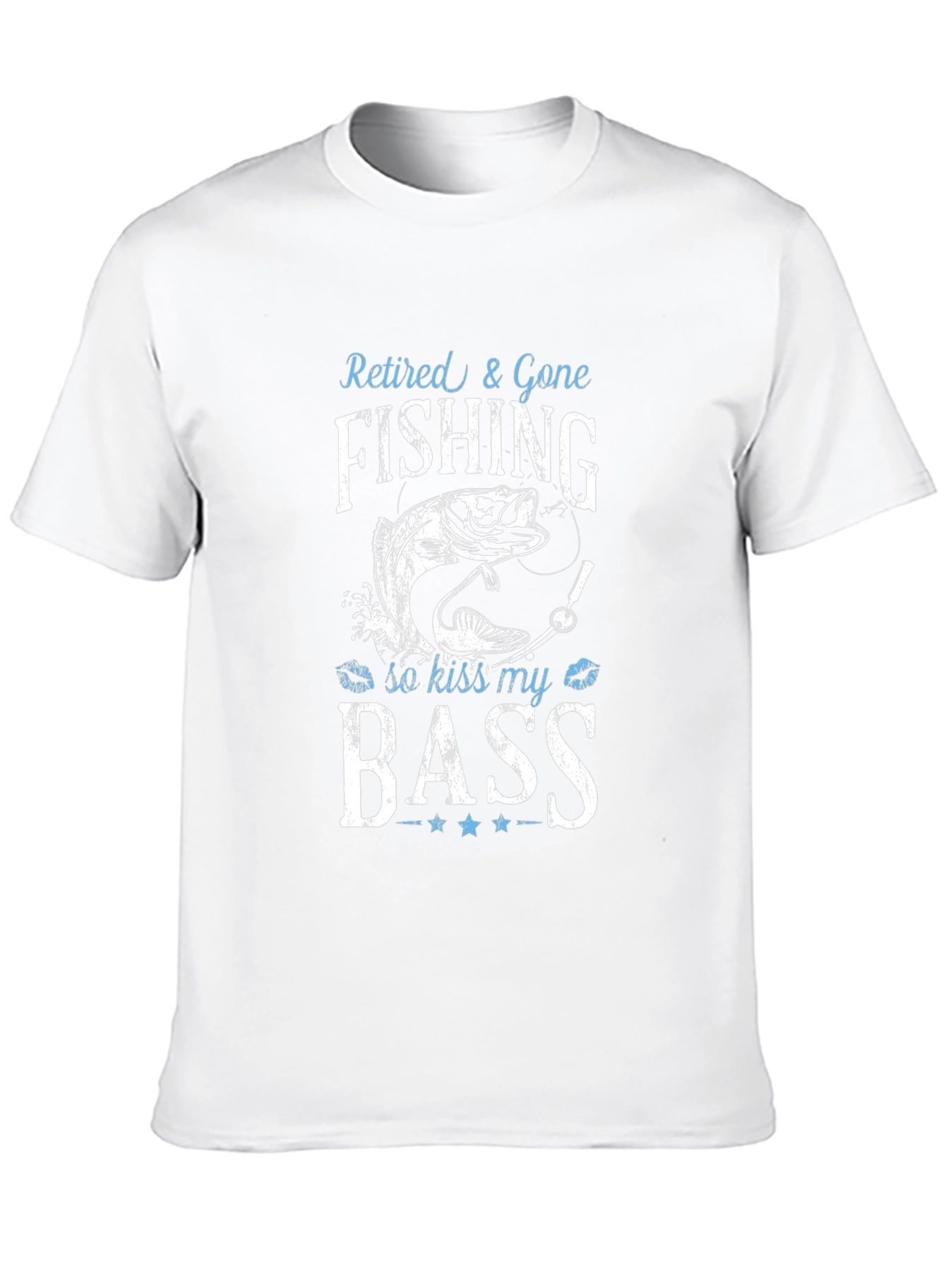 Retired & Gone Fishing T-Shirt - Kiss My Bass