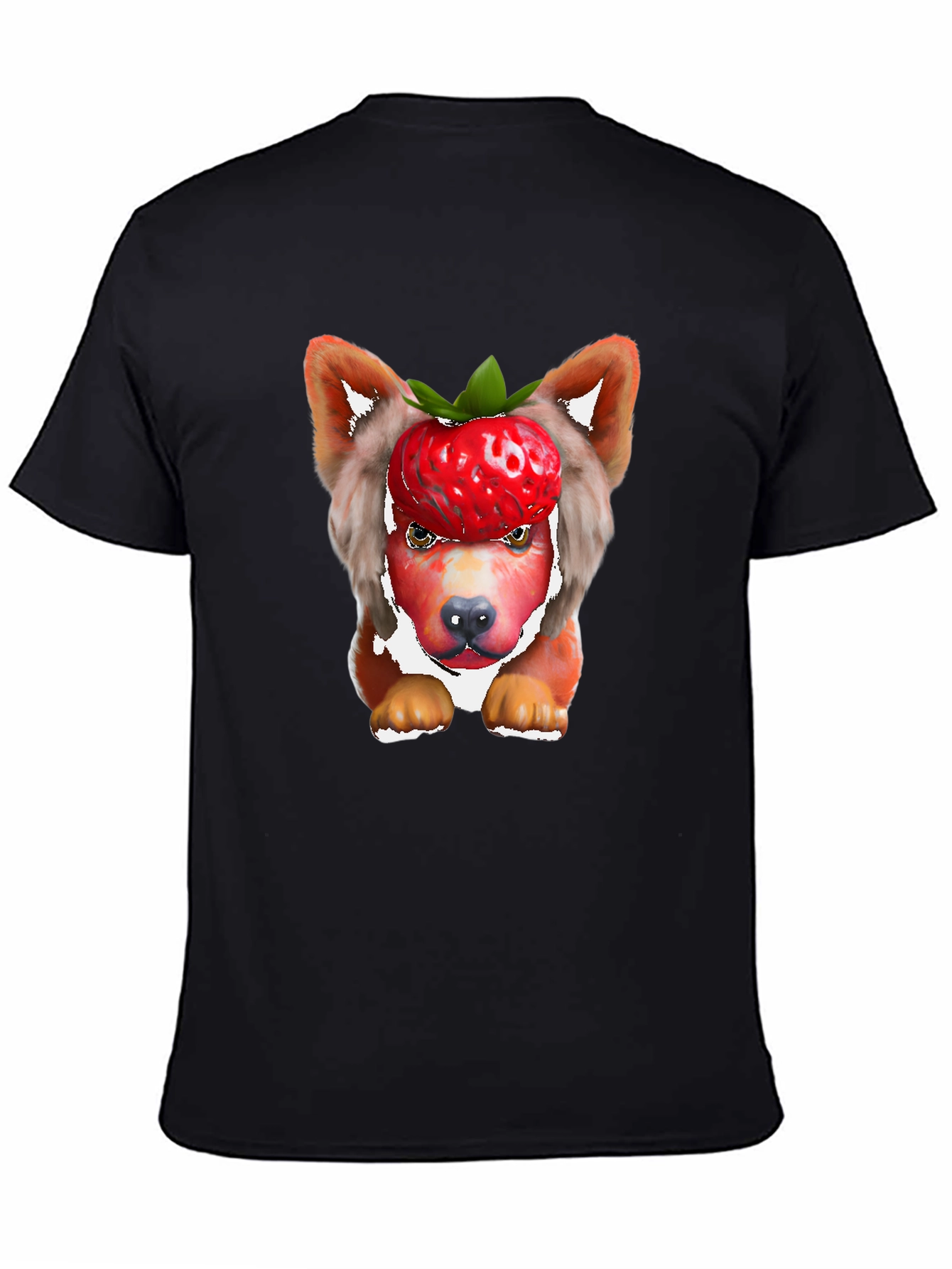 Strawberry Dog T-Shirt - Unique Animal Graphic Tee