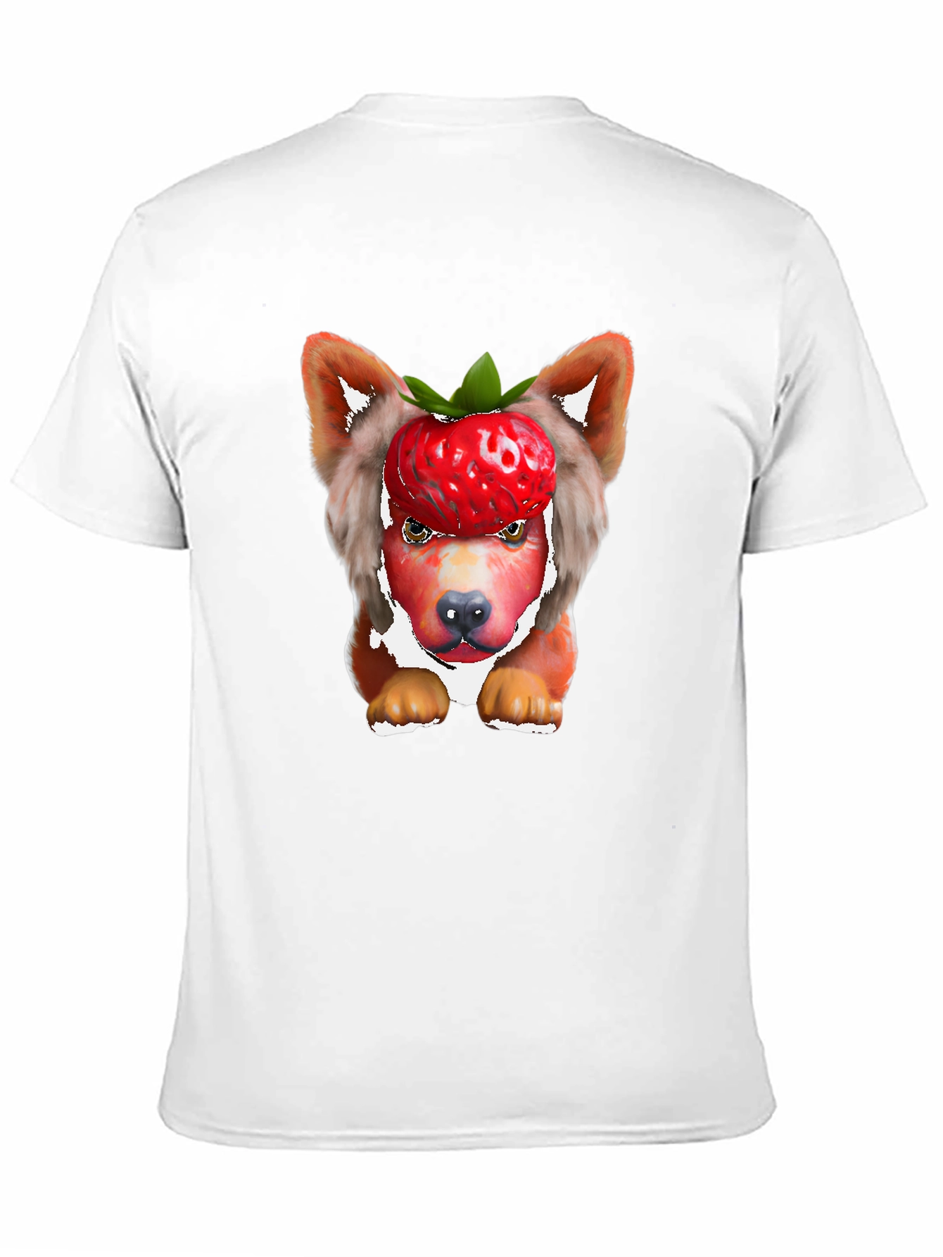Strawberry Dog T-Shirt - Unique Animal Graphic Tee