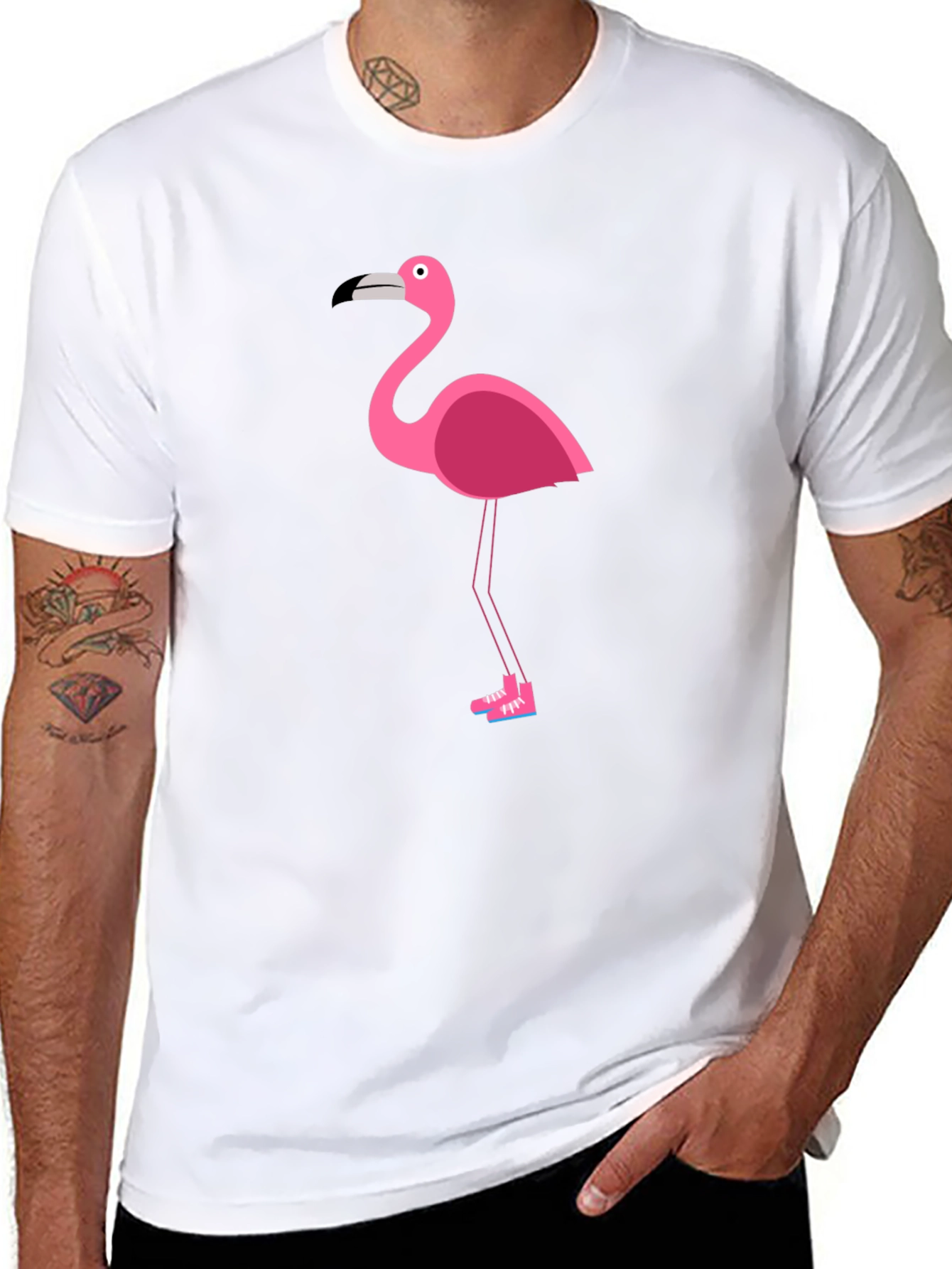 Flamingo Graphic Tee - Stylish & Fun