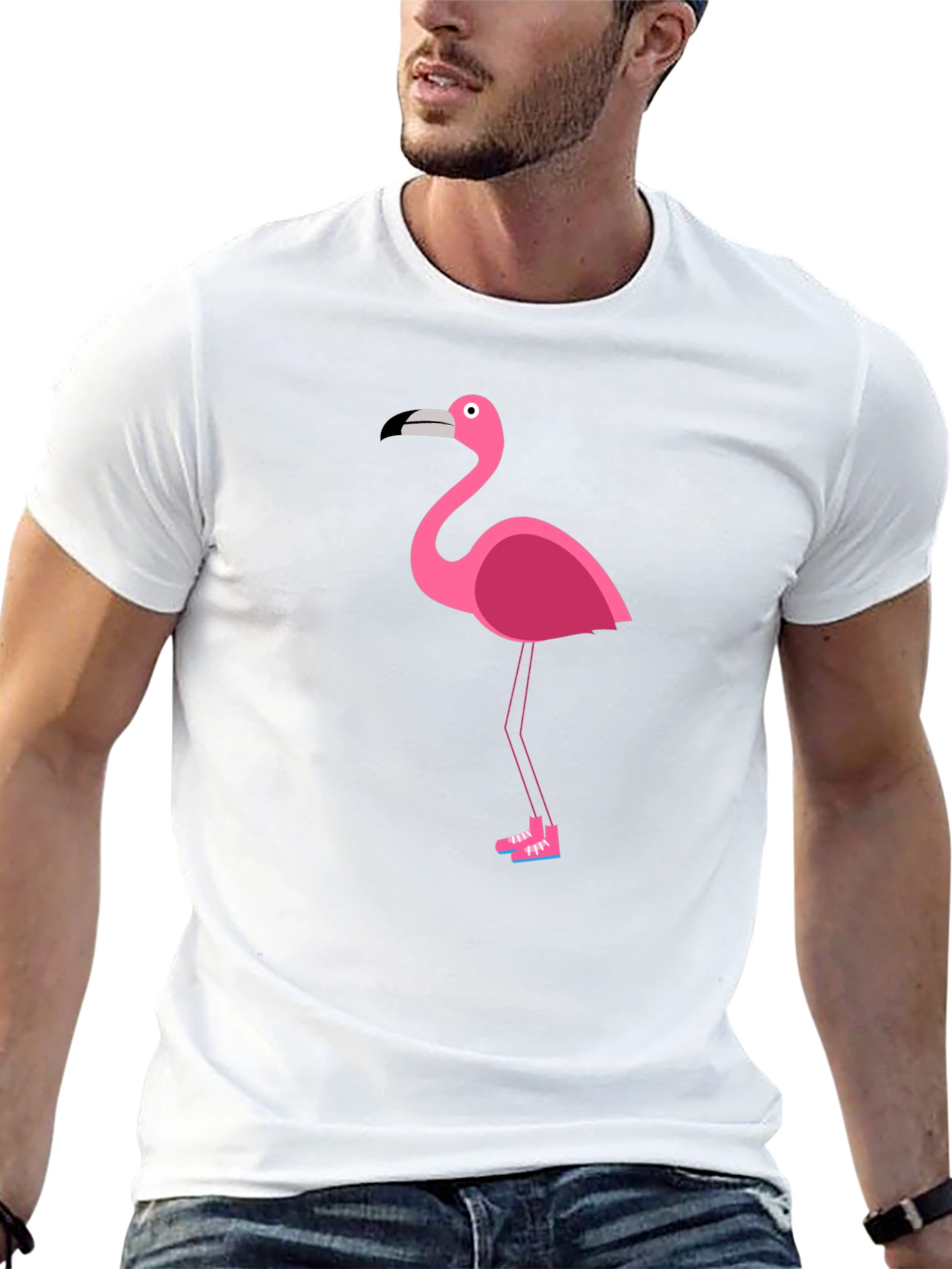 Flamingo Graphic Tee - Stylish & Fun