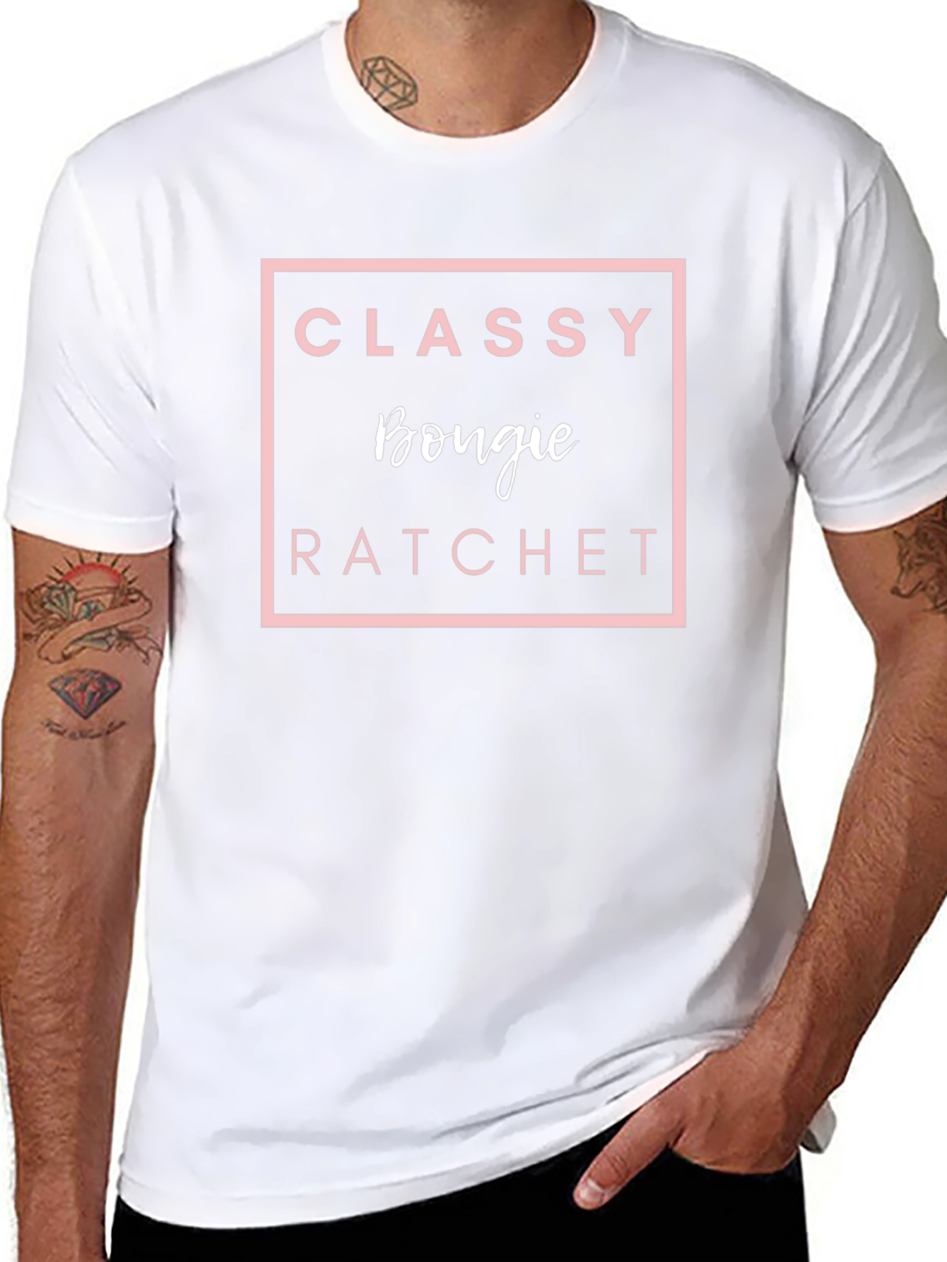 Classy Bougie Ratchet Graphic Tee - Stylish Comfort