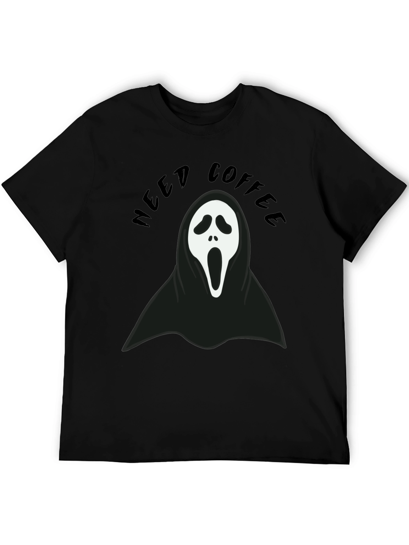 Need Coffee Ghost Face T-Shirt