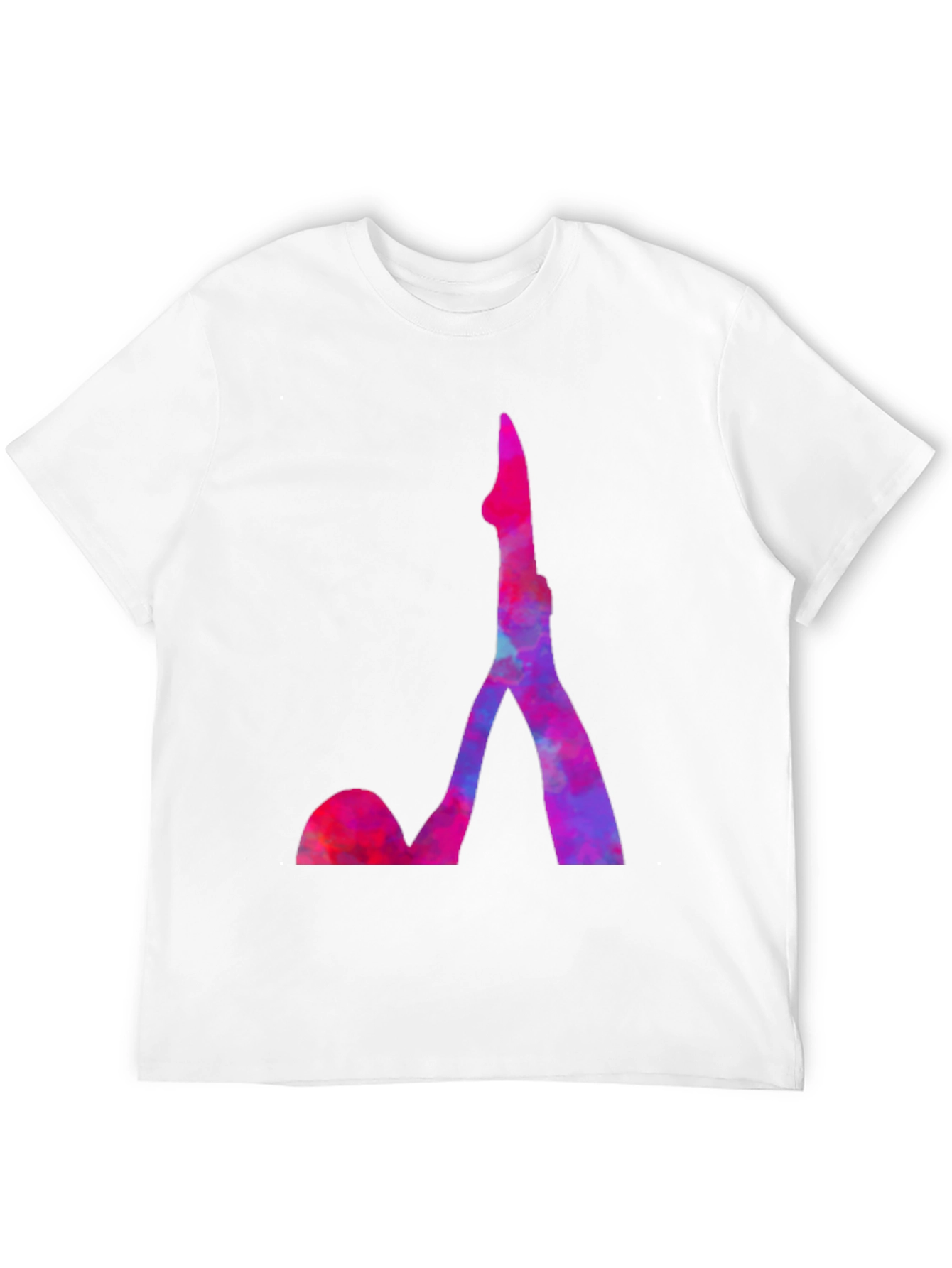 Abstract Eiffel Tower Graphic Tee - Mens Black T-Shirt