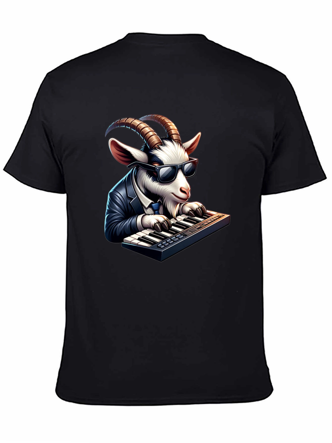 Goat Pianist Graphic Tee - Cool & Unique Design