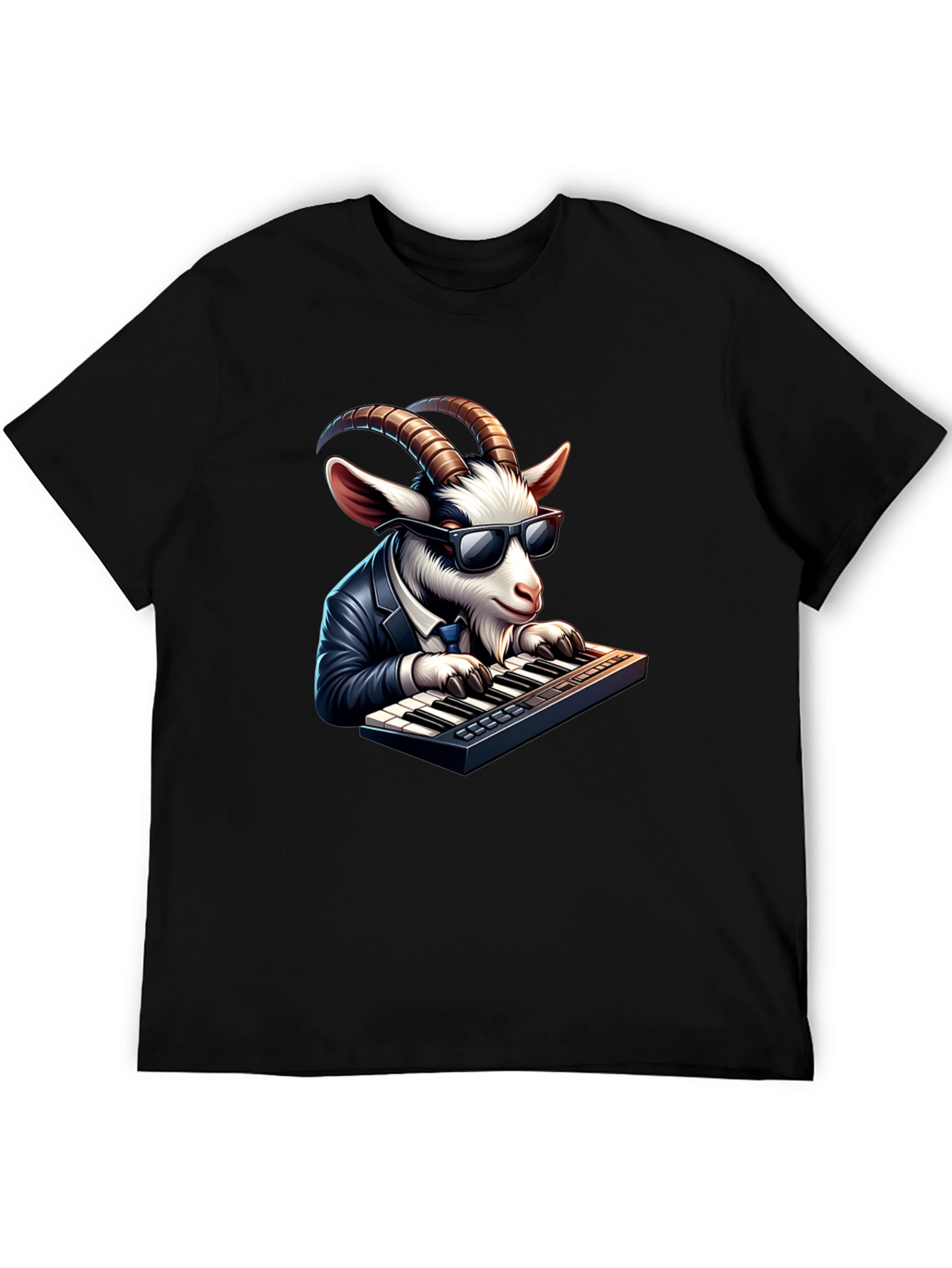 Goat Pianist Graphic Tee - Cool & Unique Design