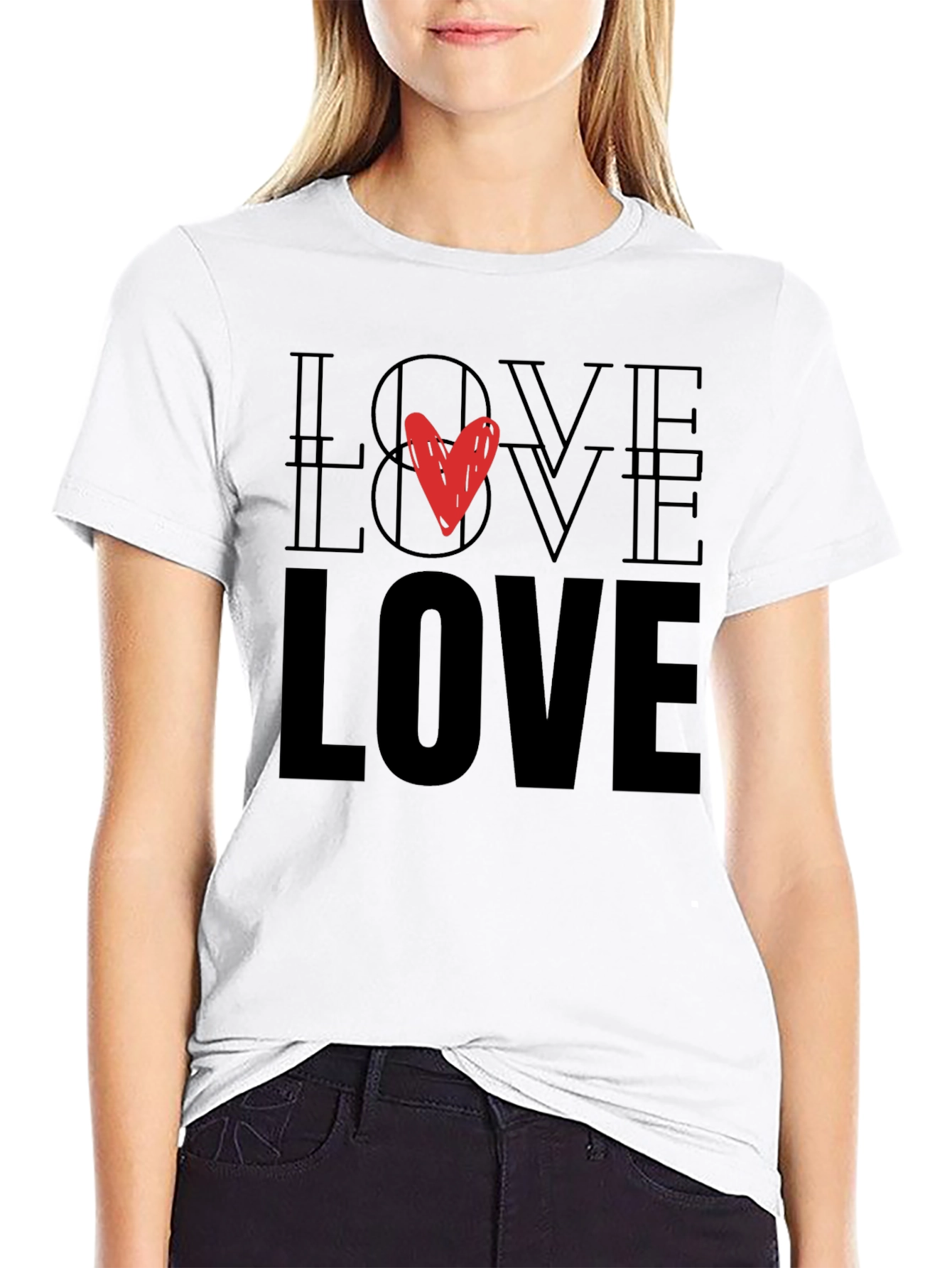 LOVE Graphic T-Shirt - Trendy Casual Wear