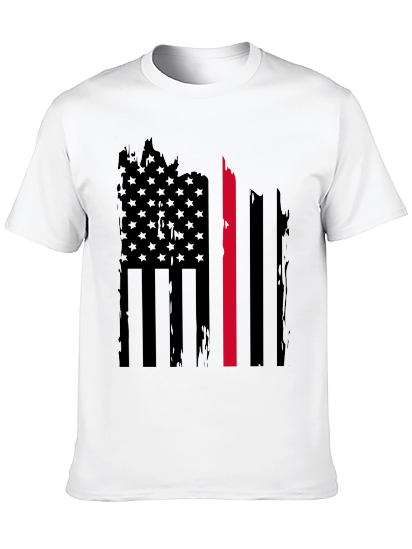 Thin Red Line American Flag Graphic Tee