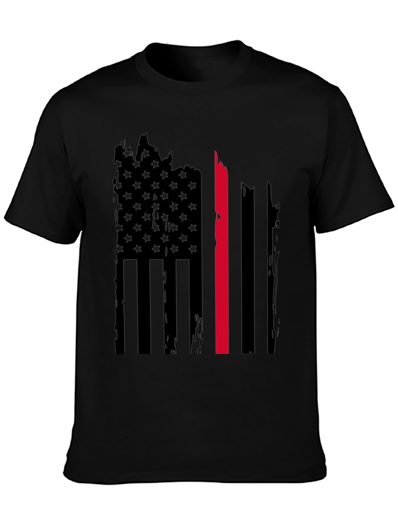 Thin Red Line American Flag Graphic Tee