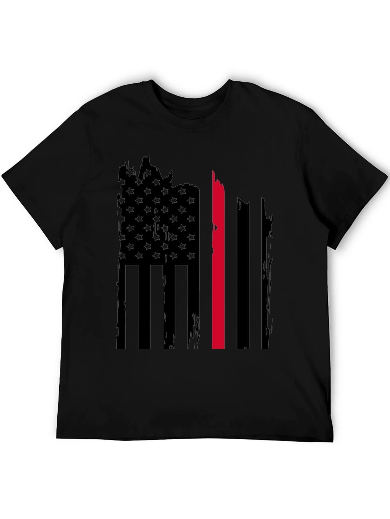 Thin Red Line American Flag Graphic Tee