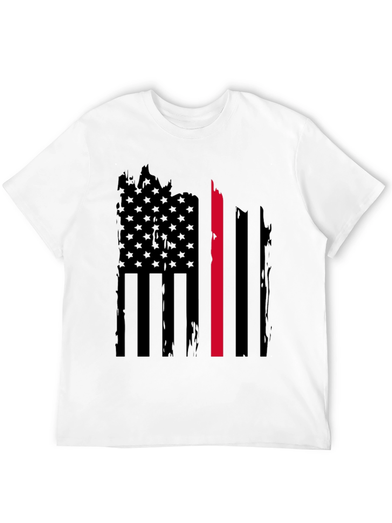 Thin Red Line American Flag Graphic Tee