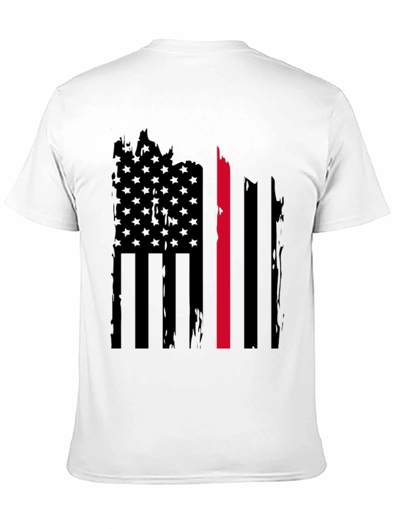 Thin Red Line American Flag Graphic Tee