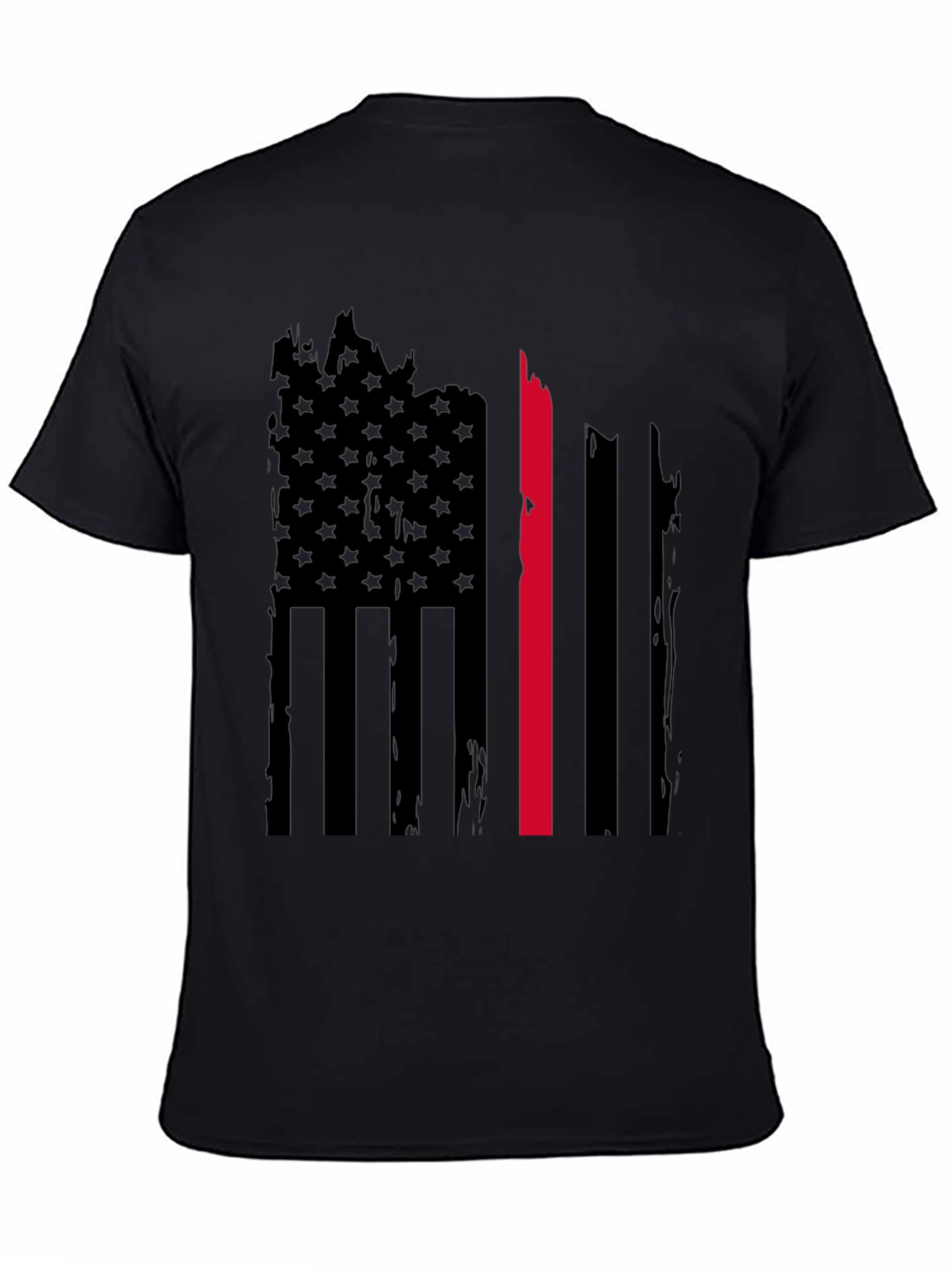Thin Red Line American Flag Graphic Tee
