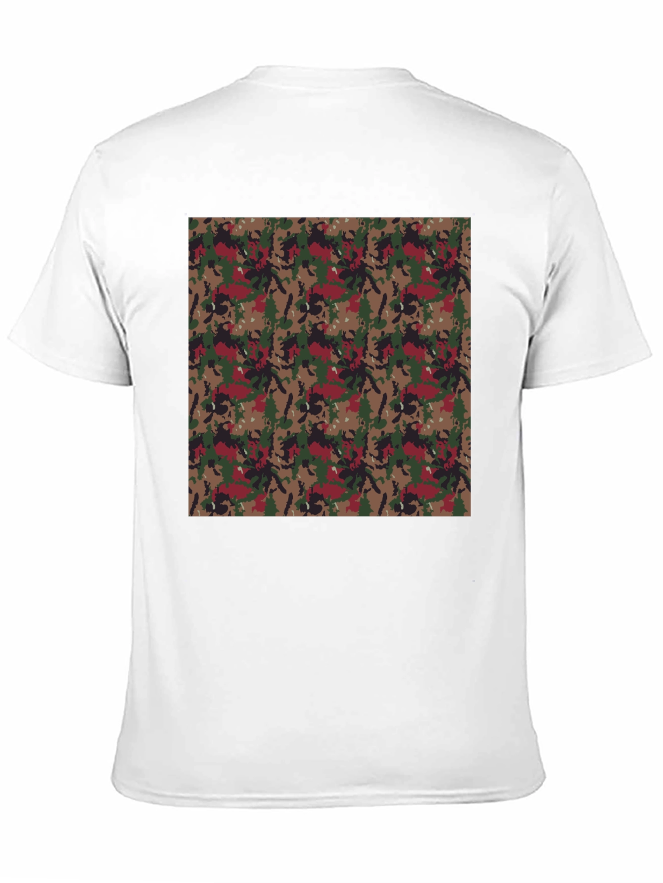 Camouflage Print Black T-Shirt