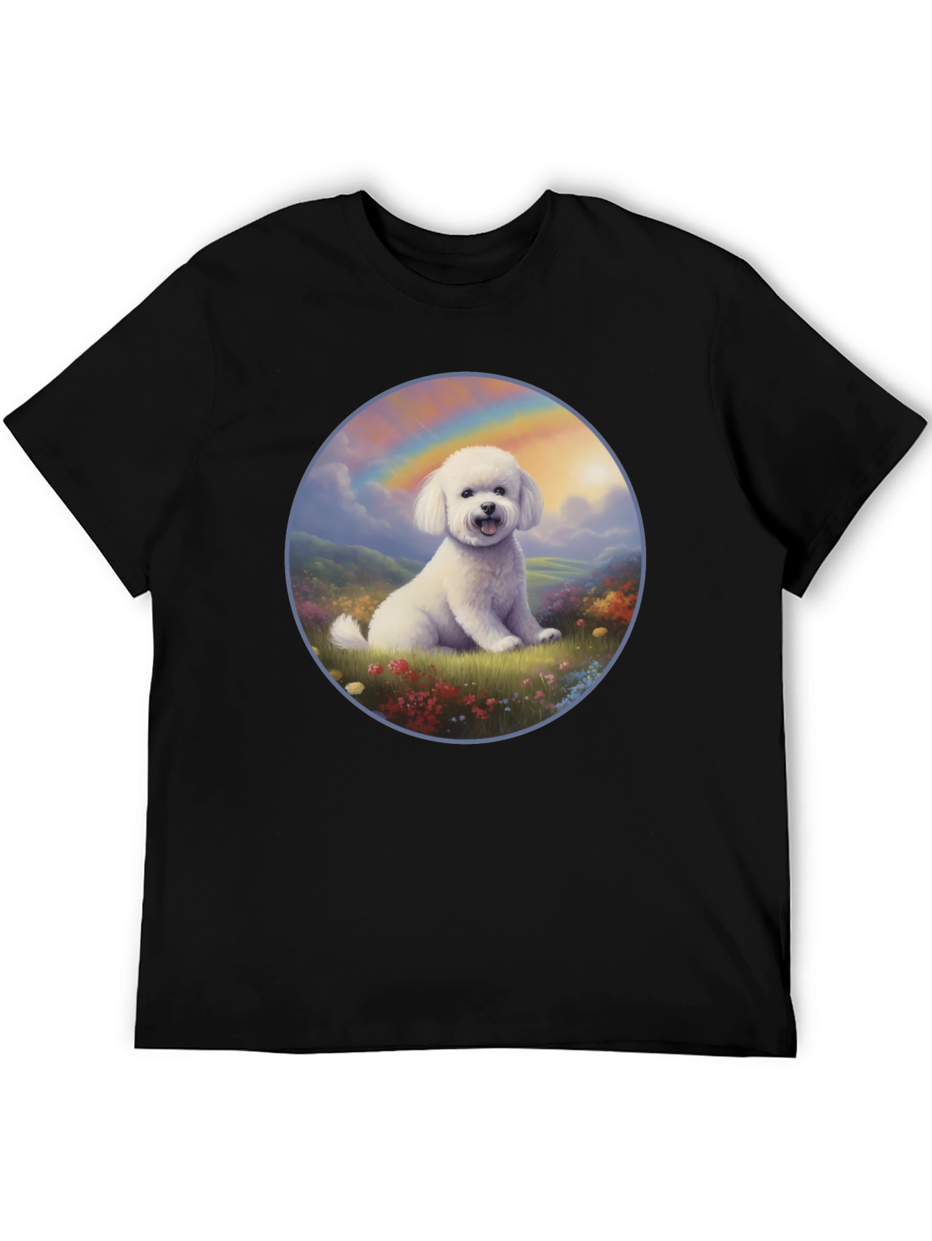 Dog Rainbow T-Shirt - Cute Canine Design