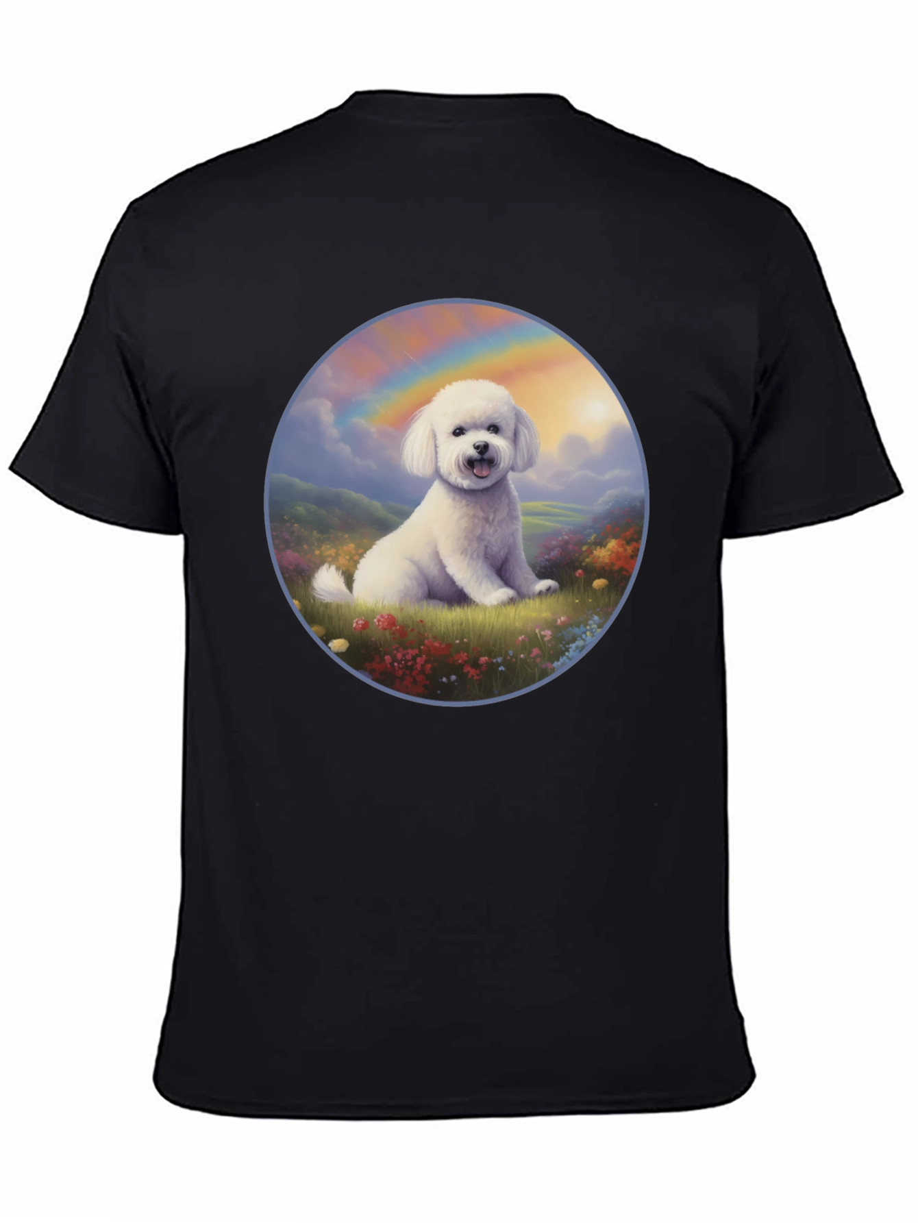 Dog Rainbow T-Shirt - Cute Canine Design
