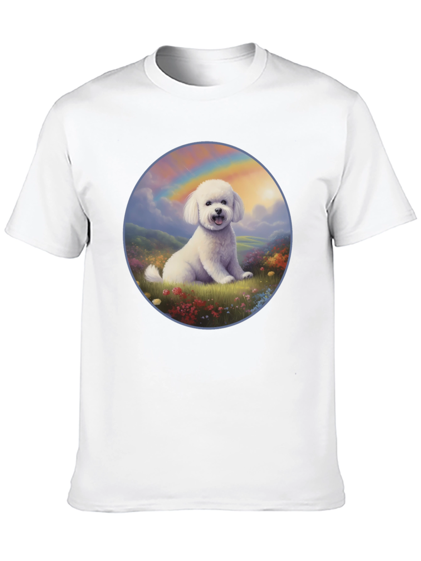 Dog Rainbow T-Shirt - Cute Canine Design