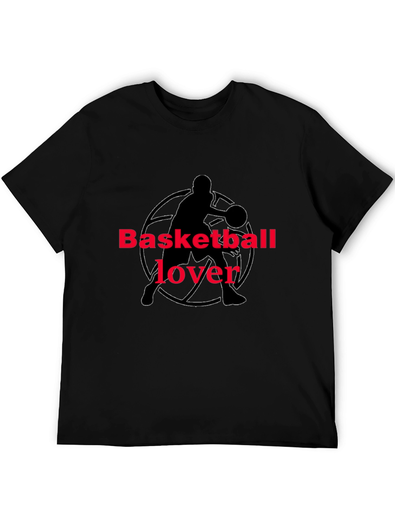Basketball Lover Graphic Tee - Black