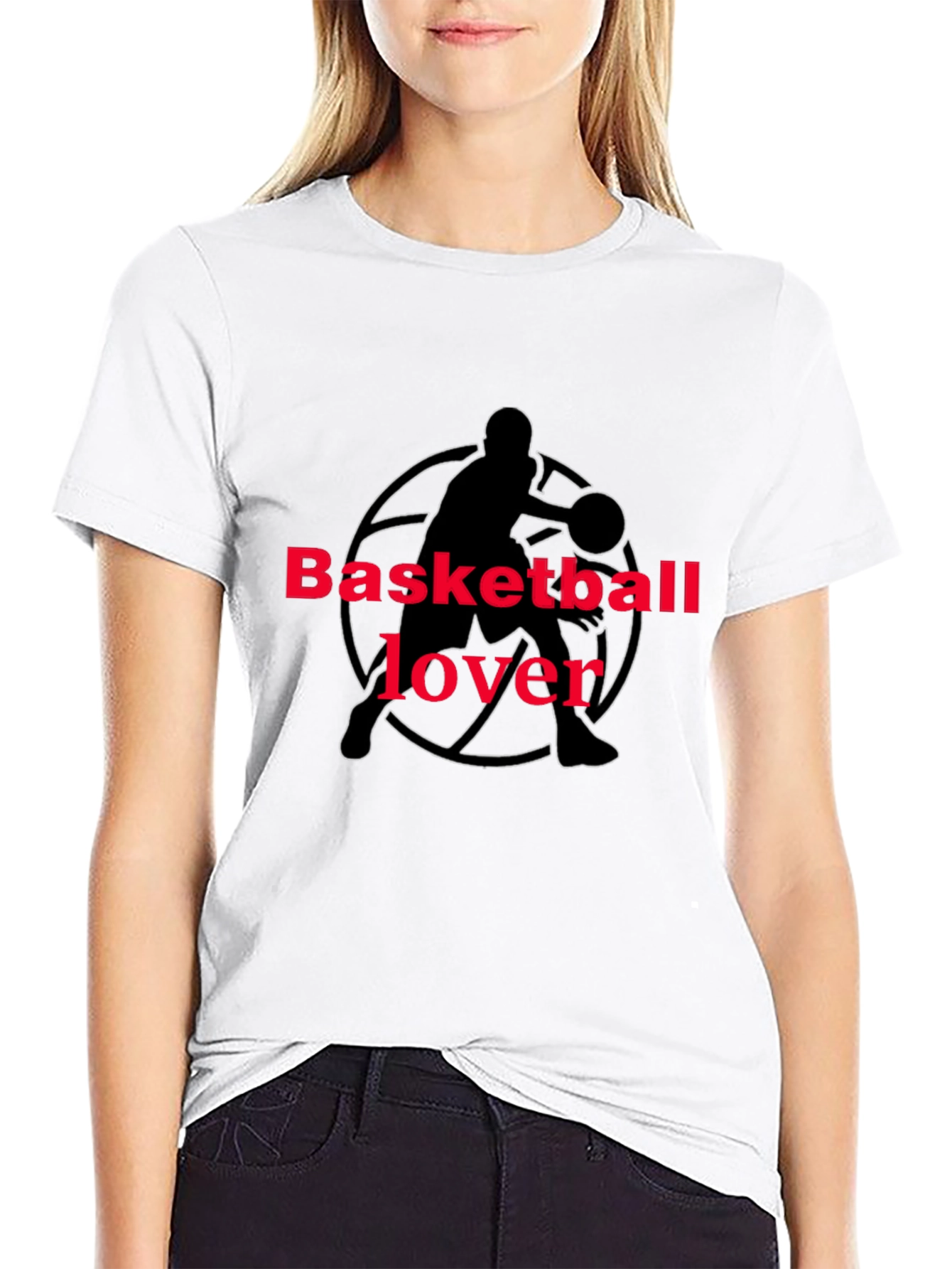 Basketball Lover Graphic Tee - Black