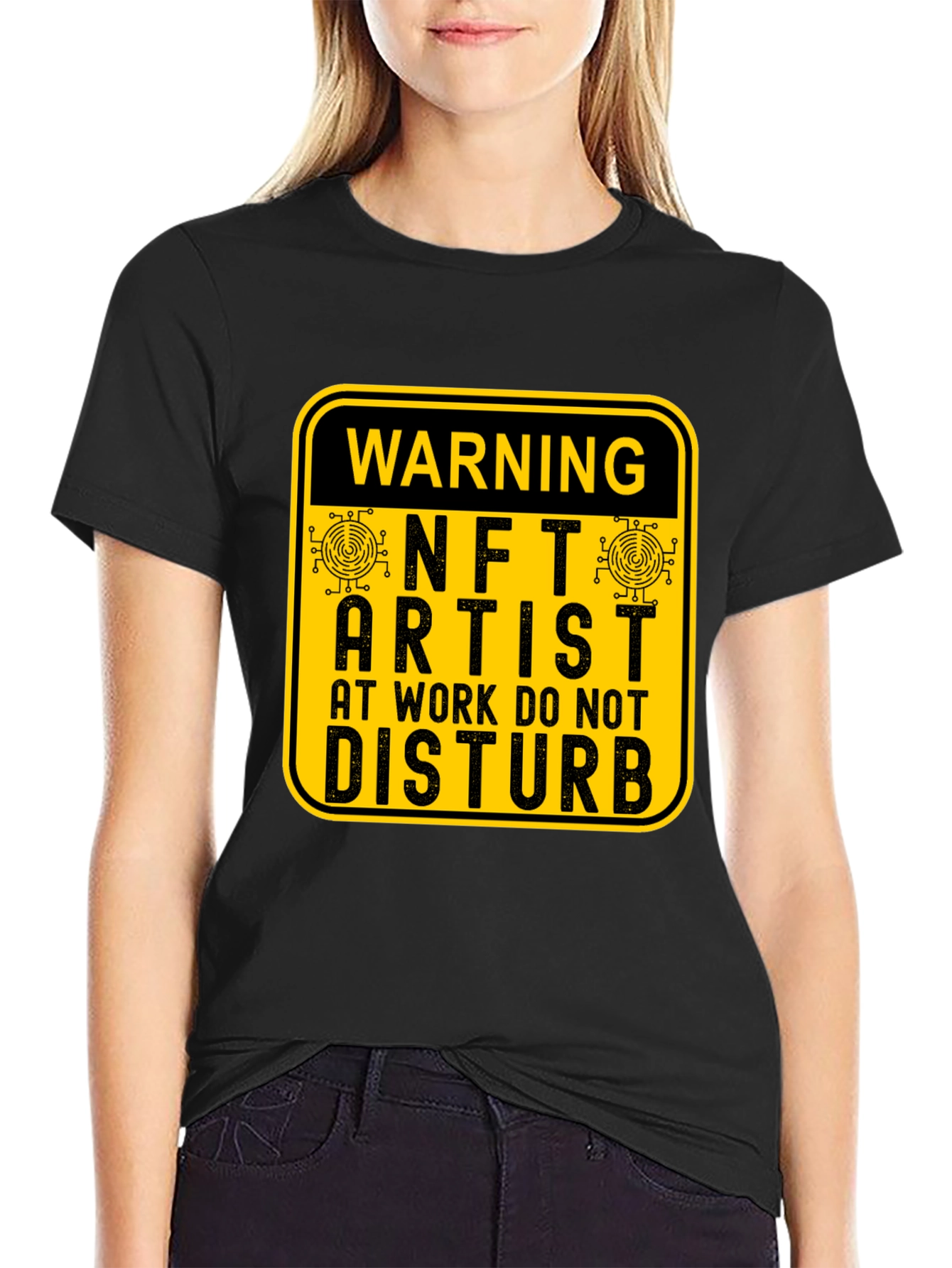 Warning NFT Artist at Work T-Shirt
