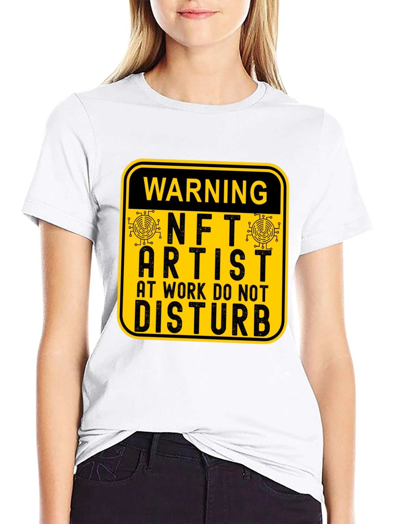 Warning NFT Artist at Work T-Shirt