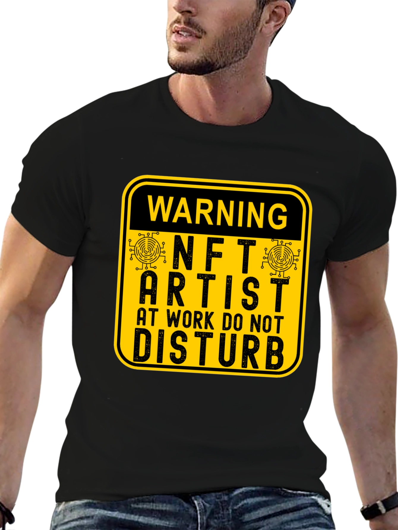 Warning NFT Artist at Work T-Shirt