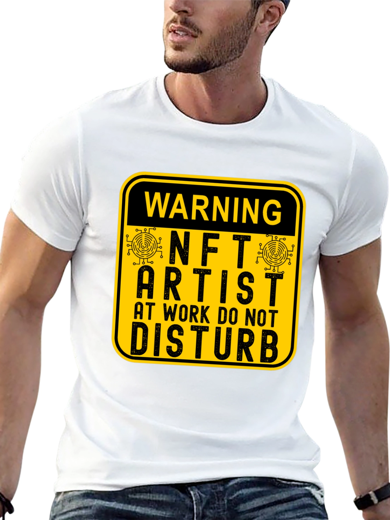 Warning NFT Artist at Work T-Shirt