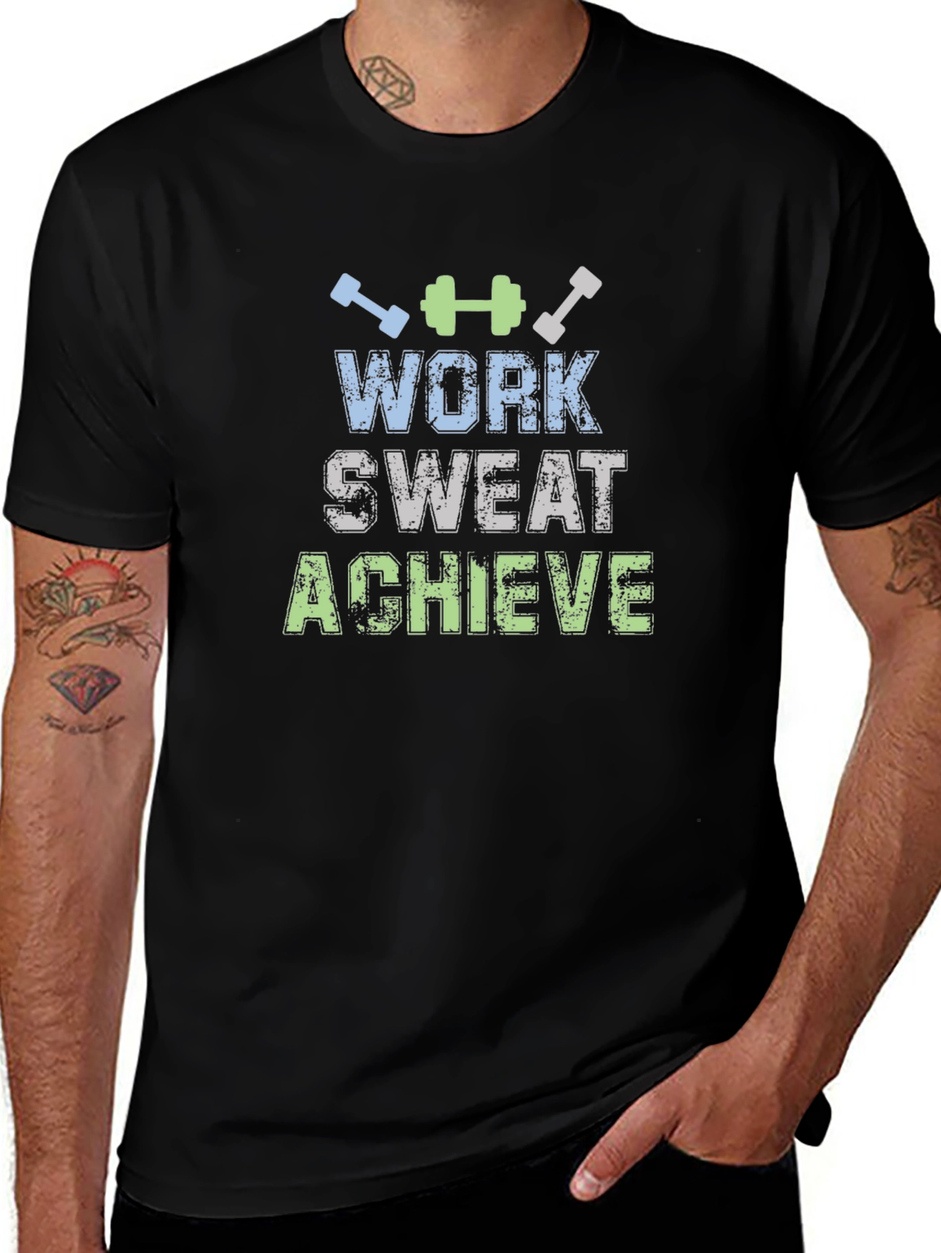 Work Sweat Achieve Graphic T-Shirt