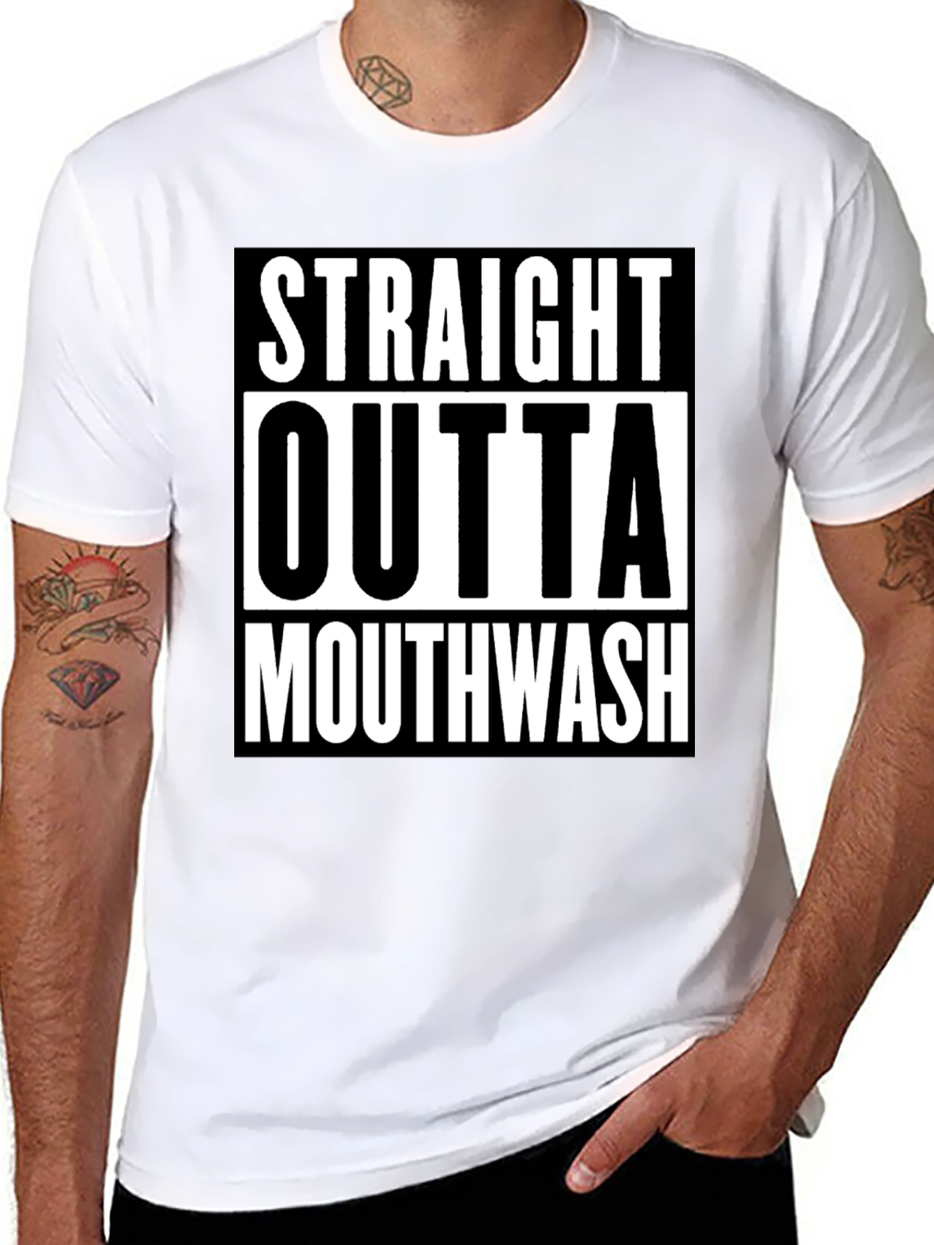 Straight Outta Mouthwash Graphic Tee