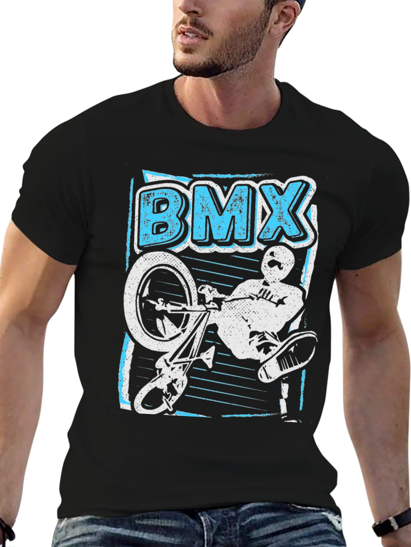 BMX Rider Graphic Tee - Black