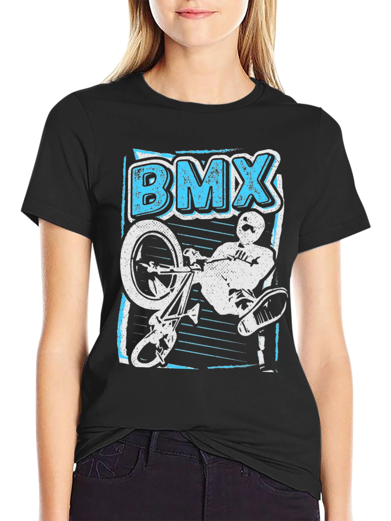 BMX Rider Graphic Tee - Black