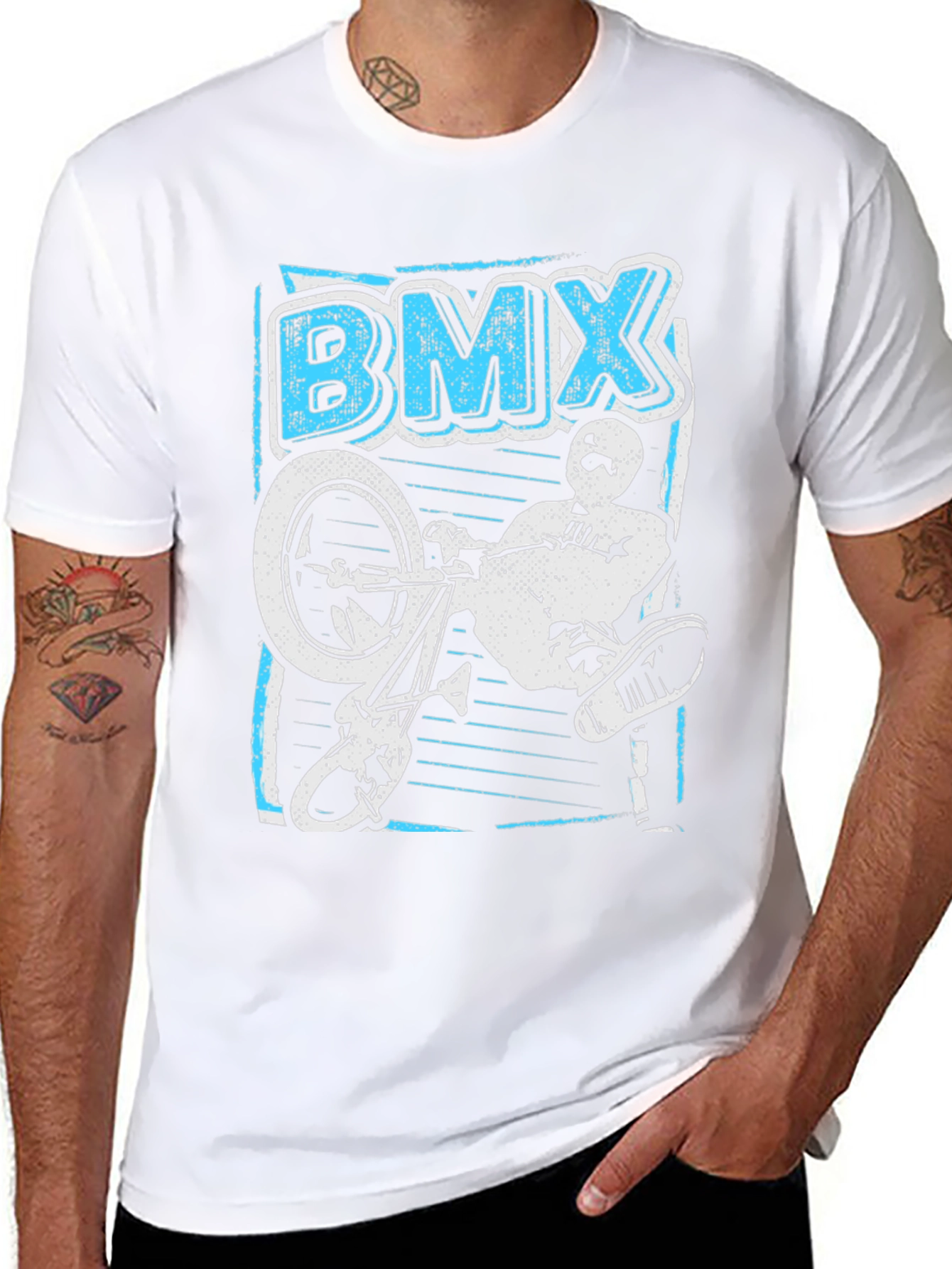 BMX Rider Graphic Tee - Black