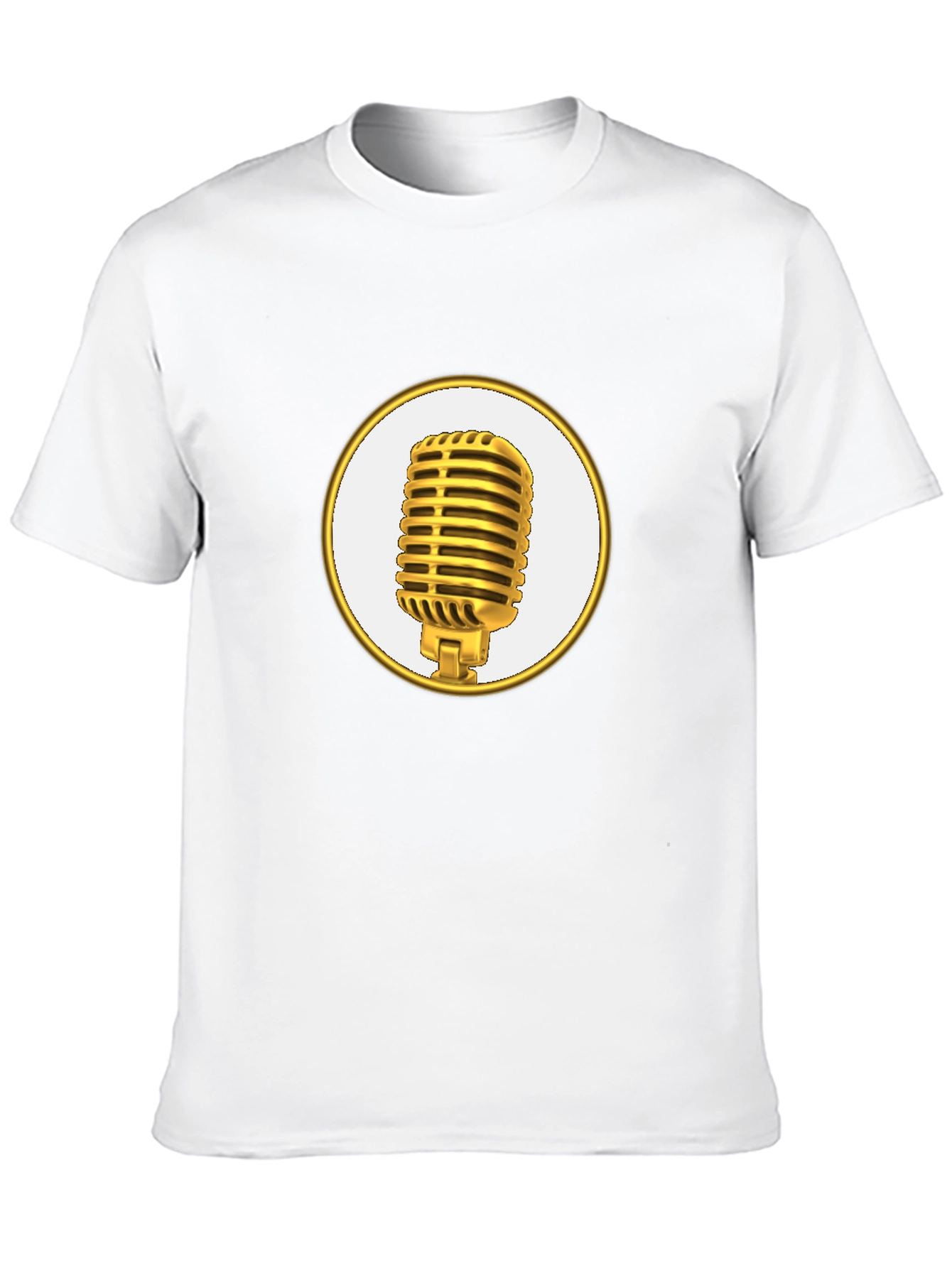 Retro Microphone Graphic Tee - Stylish & Comfortable