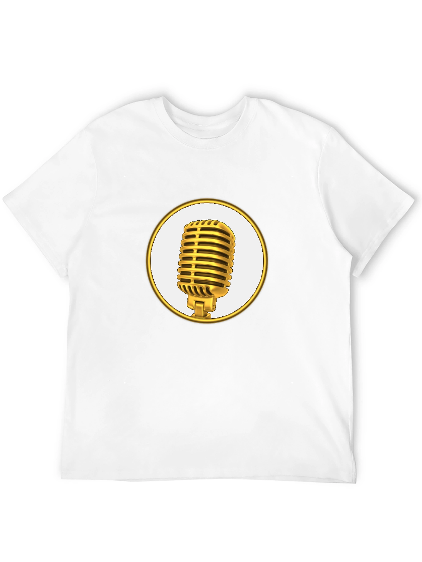 Retro Microphone Graphic Tee - Stylish & Comfortable