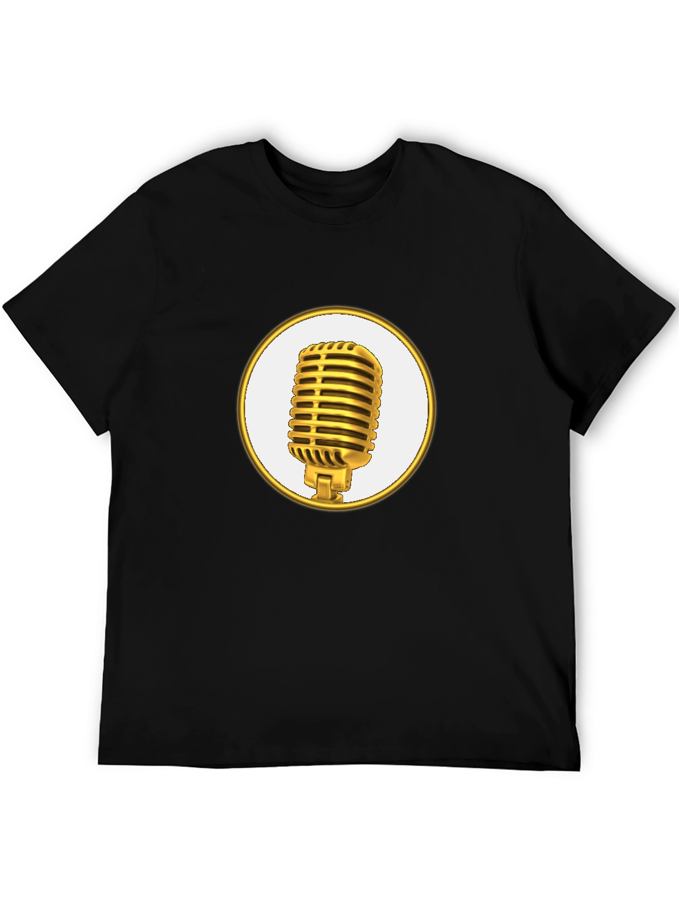 Retro Microphone Graphic Tee - Stylish & Comfortable