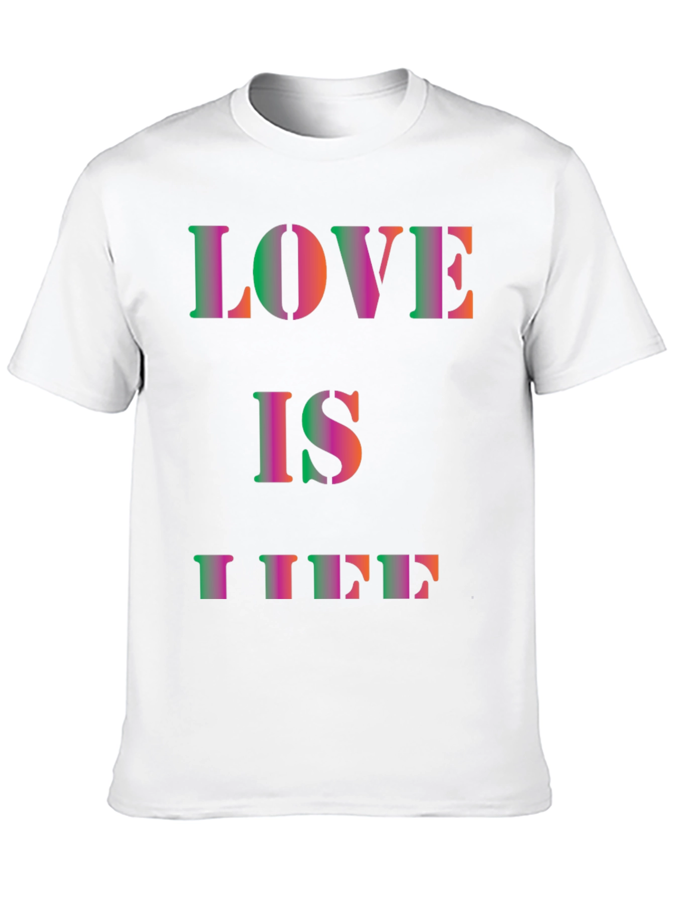 Love is Life Black Graphic Tee