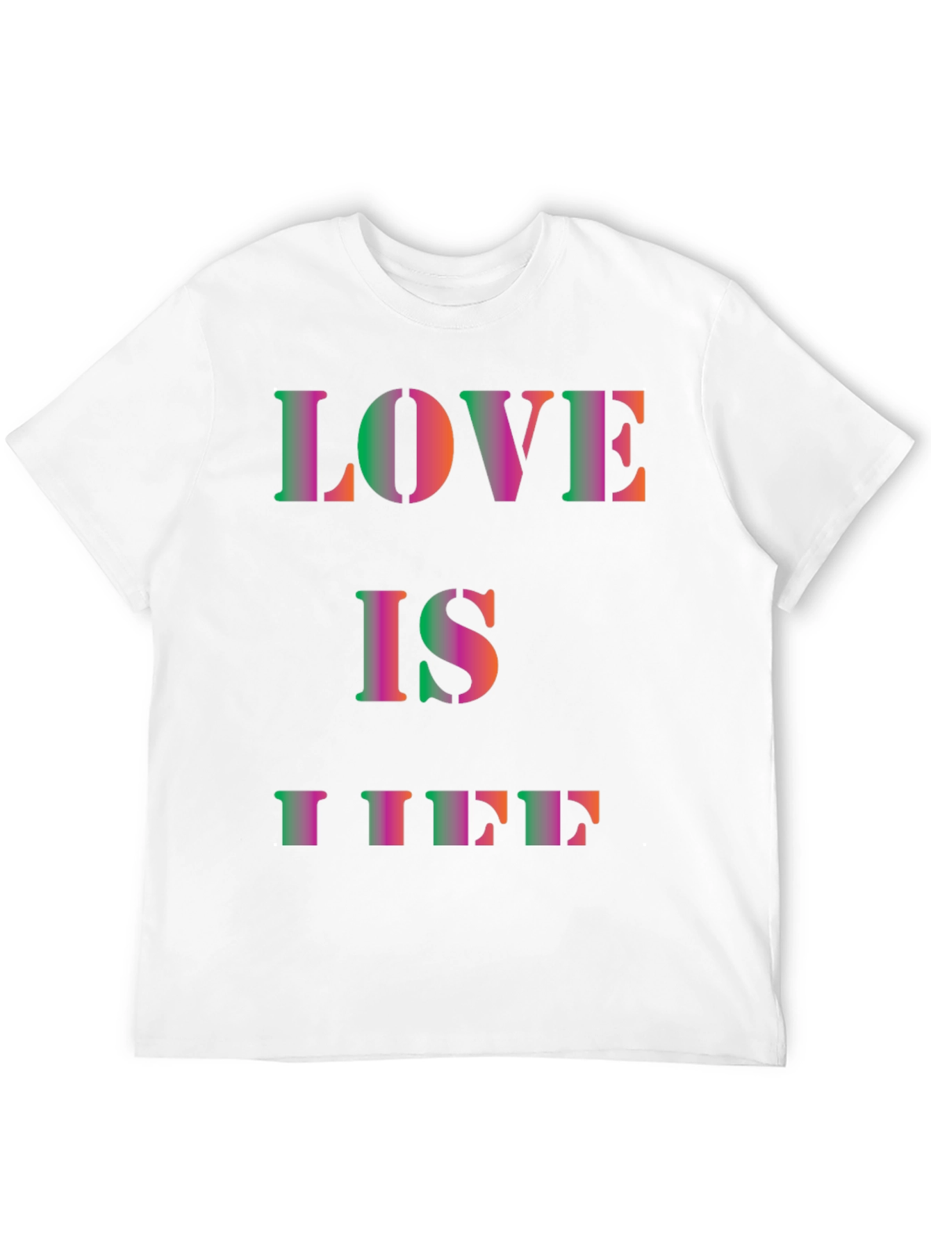 Love is Life Black Graphic Tee