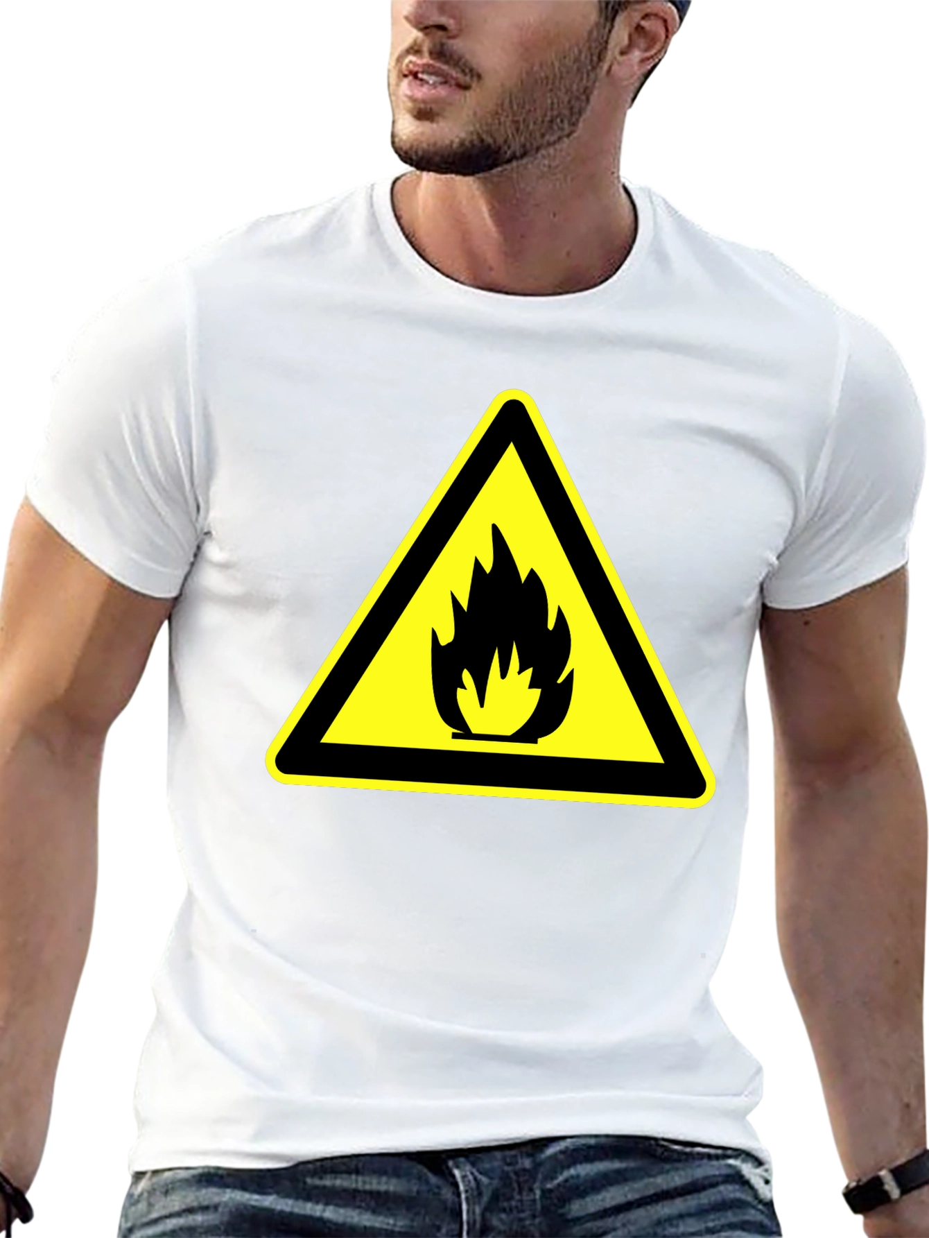 Flammable Hazard Black T-Shirt