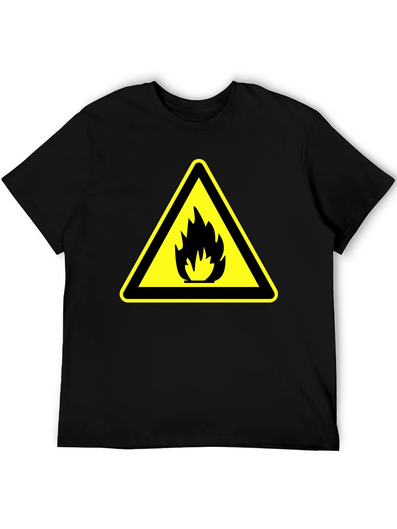 Flammable Hazard Black T-Shirt