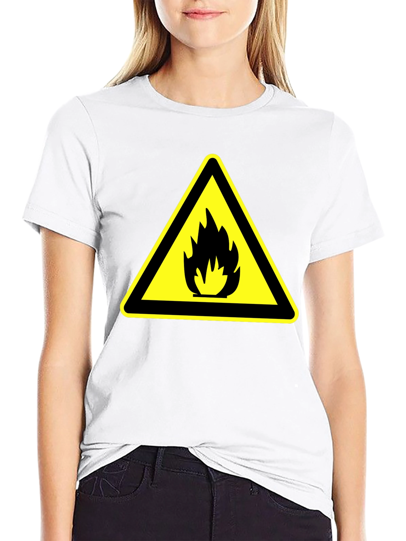 Flammable Hazard Black T-Shirt