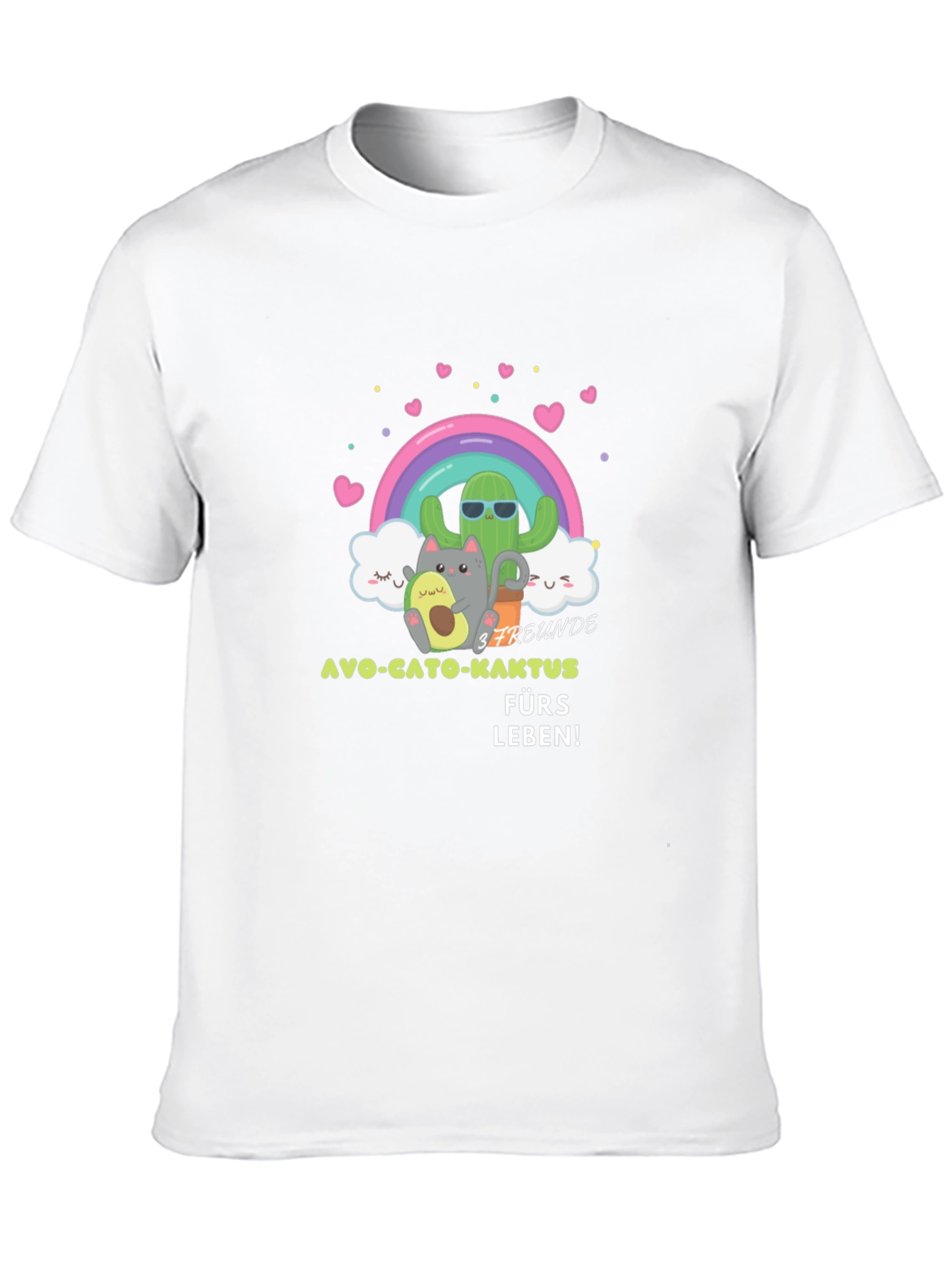 Cute Cartoon Friends Graphic Tee