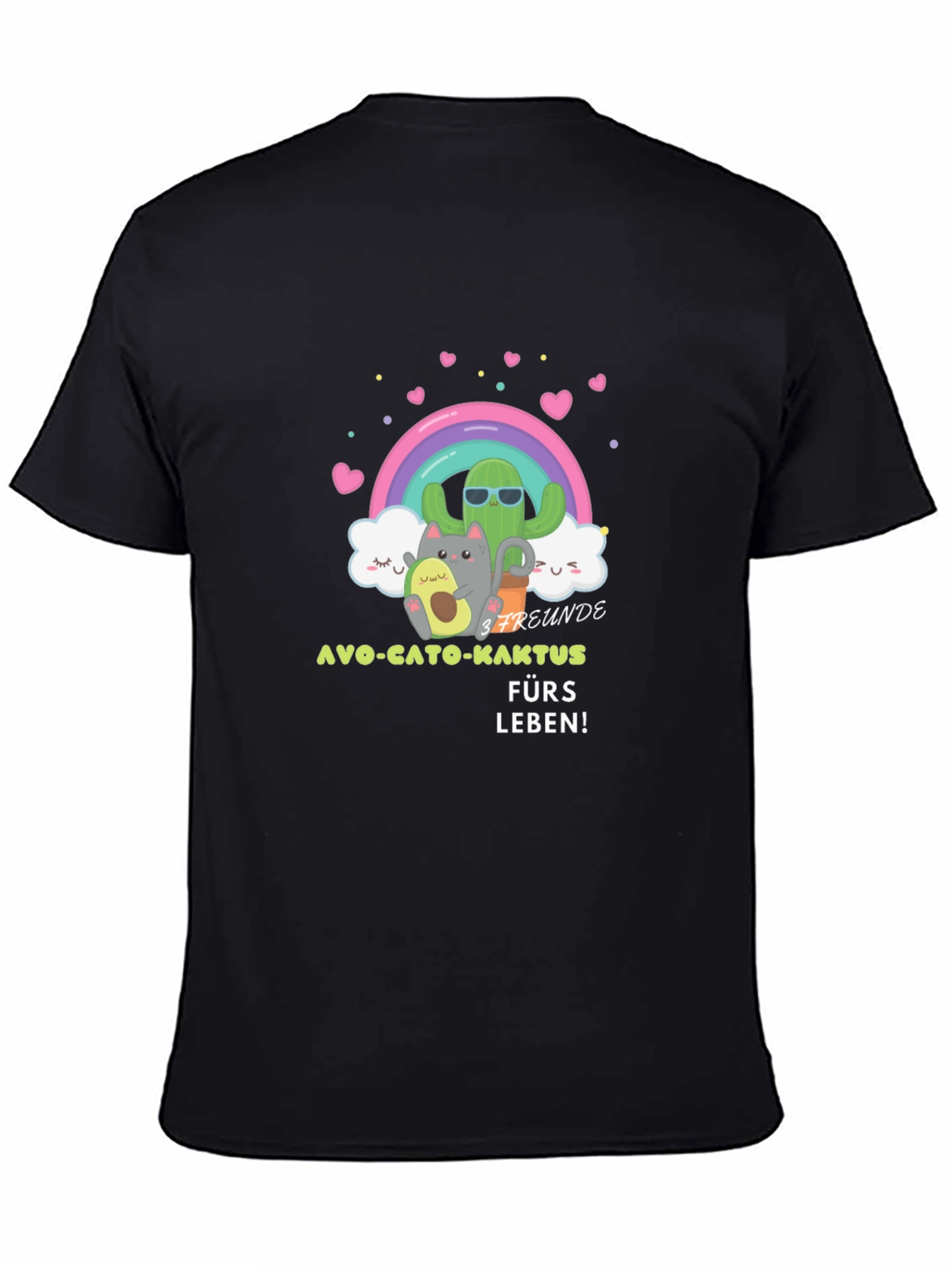 Cute Cartoon Friends Graphic Tee