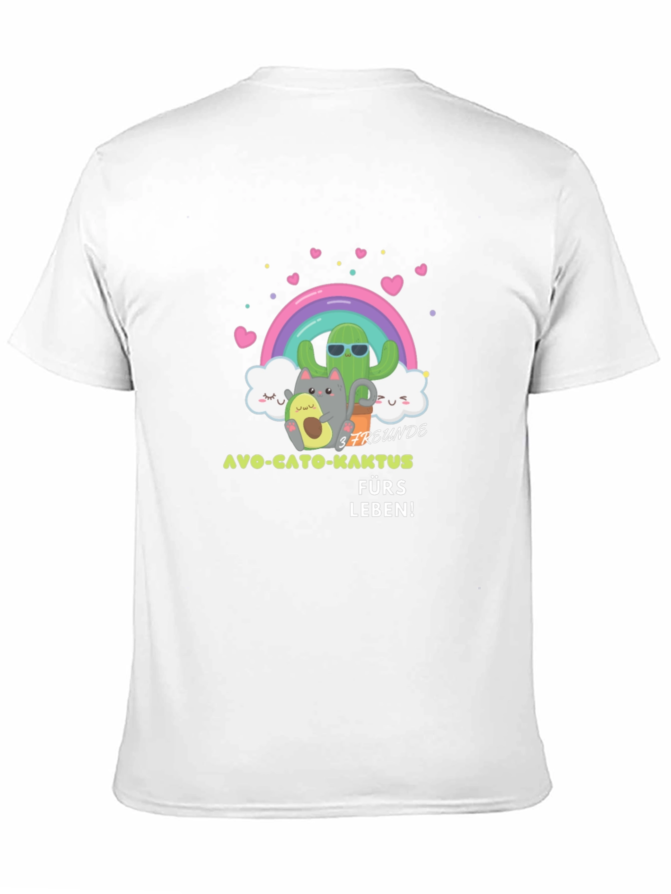 Cute Cartoon Friends Graphic Tee