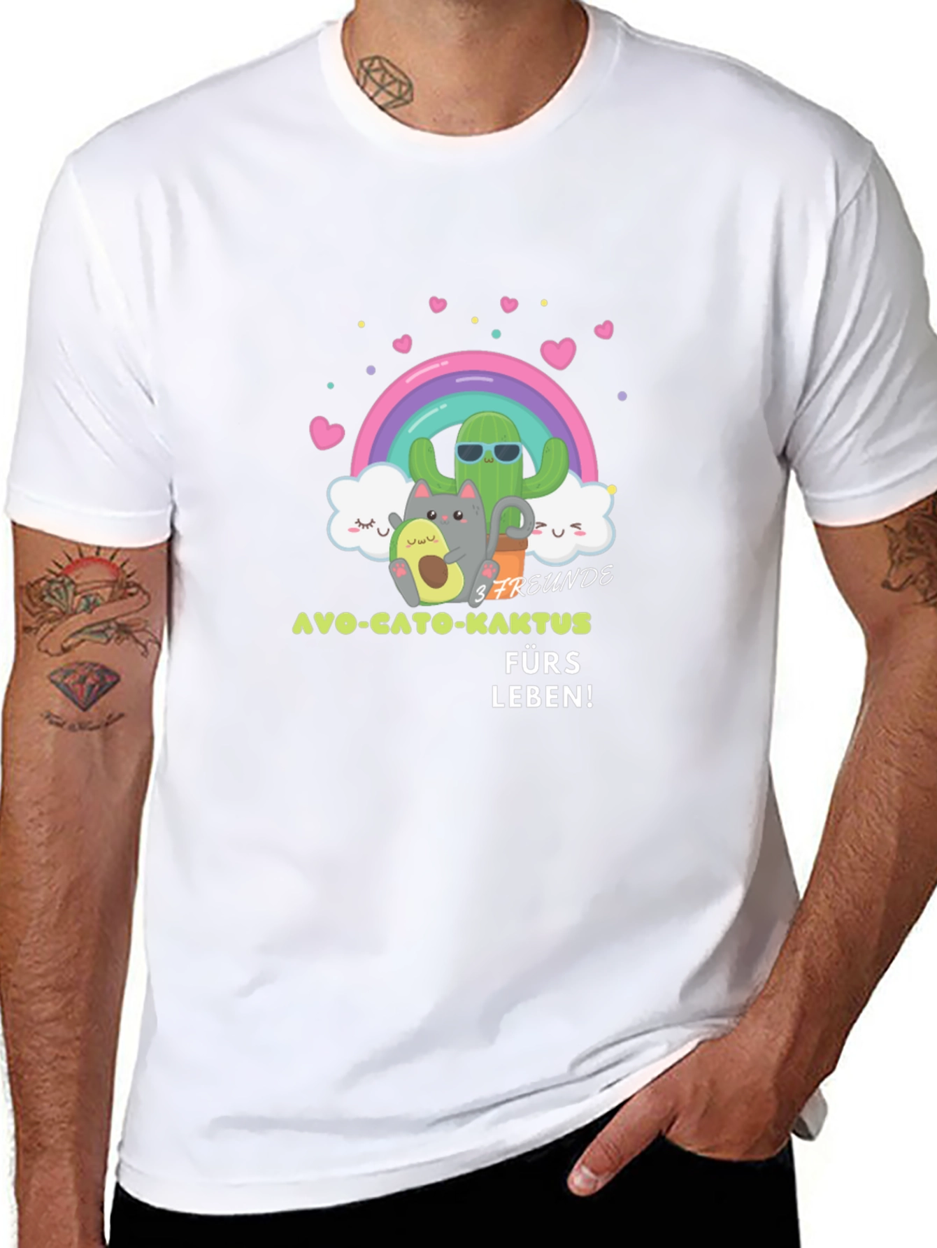 Cute Cartoon Friends Graphic Tee
