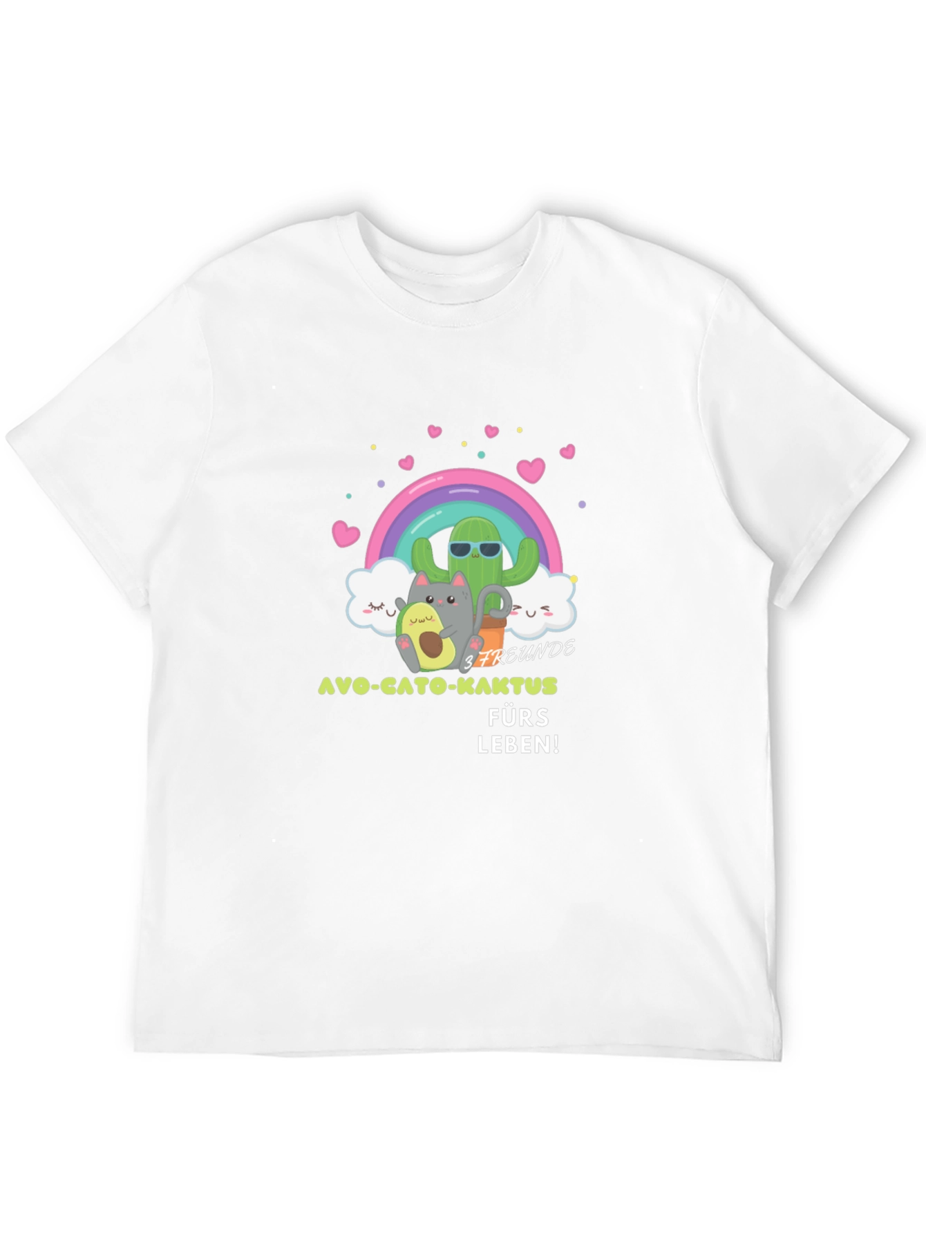Cute Cartoon Friends Graphic Tee
