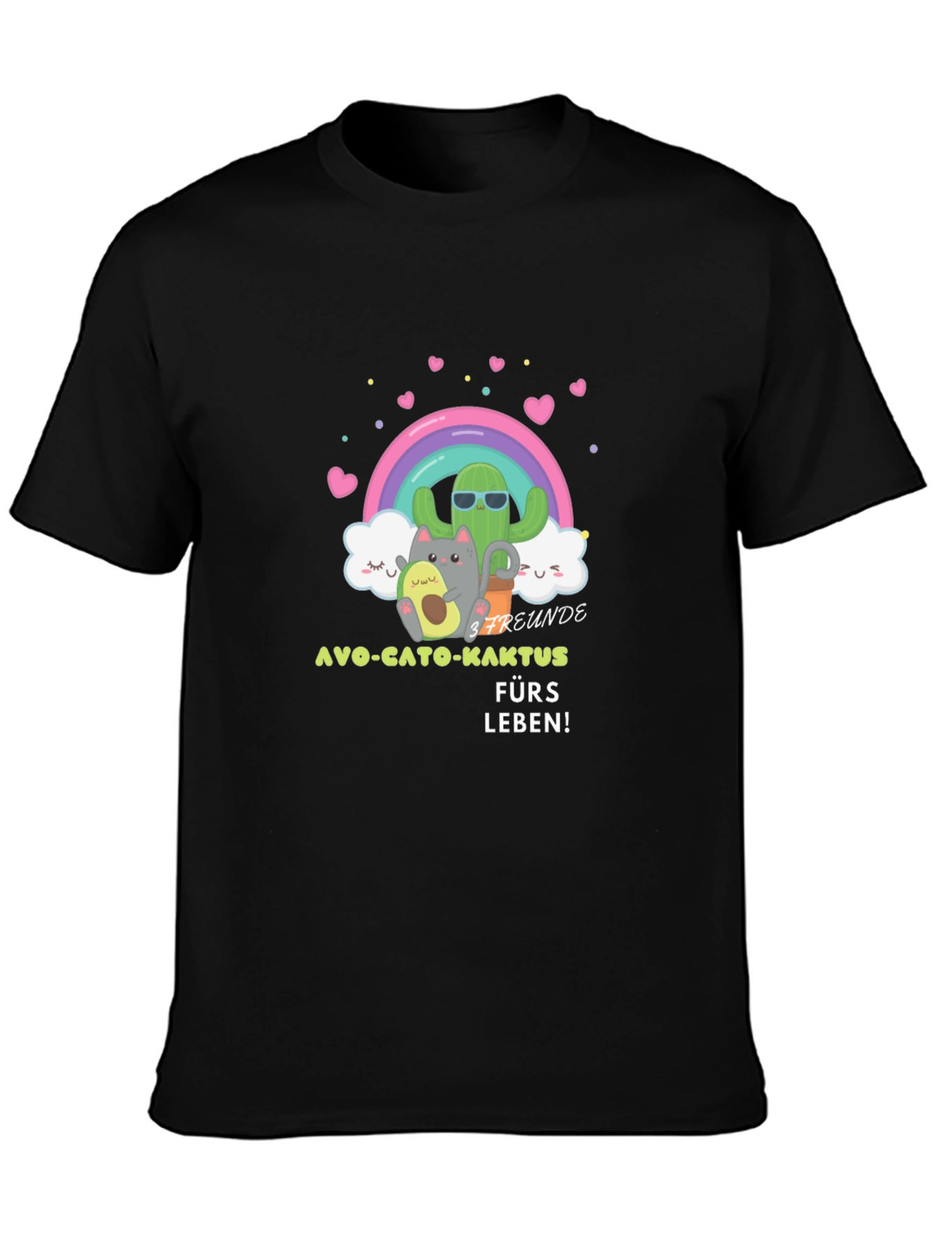 Cute Cartoon Friends Graphic Tee