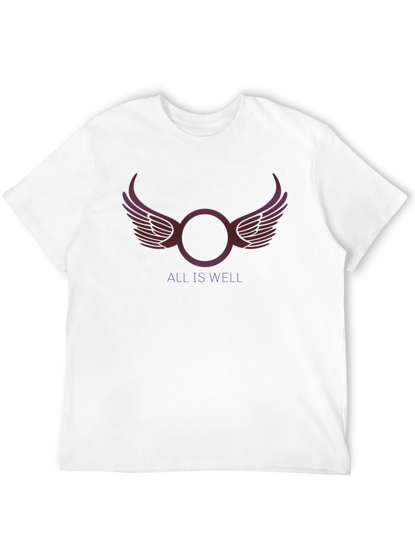 All Is Well Graphic Print Black T-Shirt