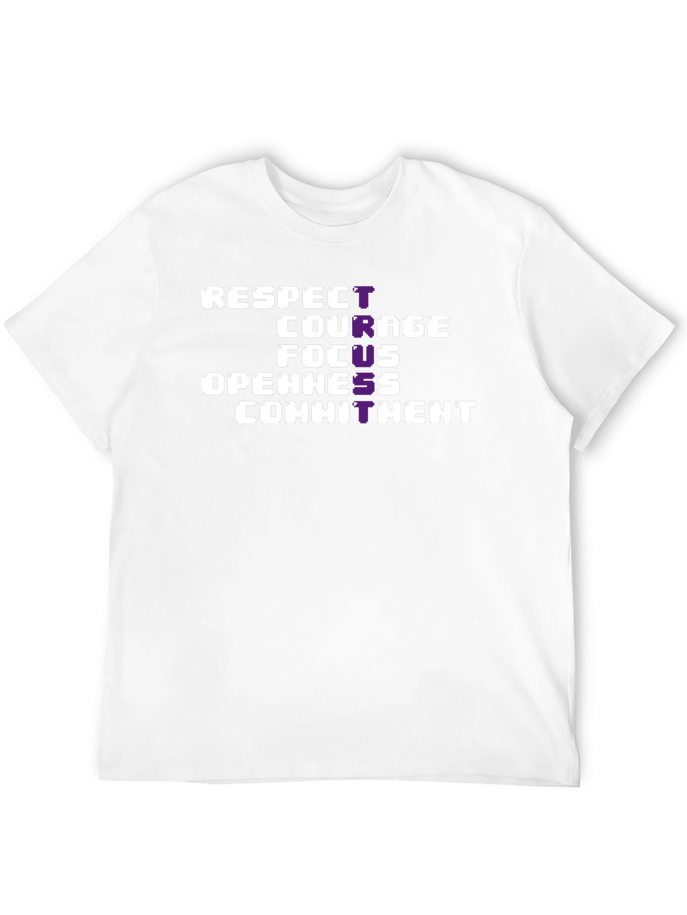 Respect Courage Focus Graphic Tee - Black