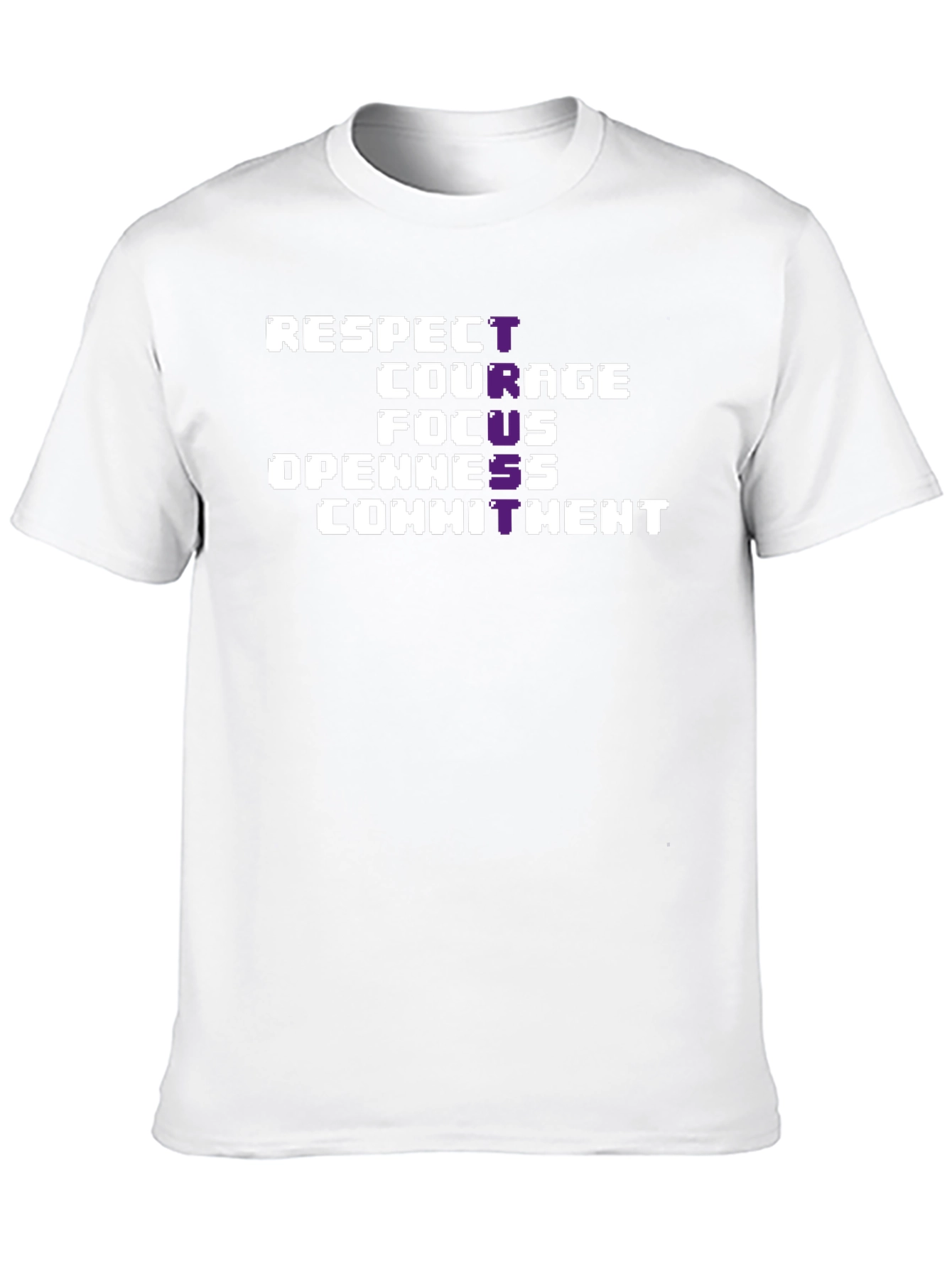 Respect Courage Focus Graphic Tee - Black