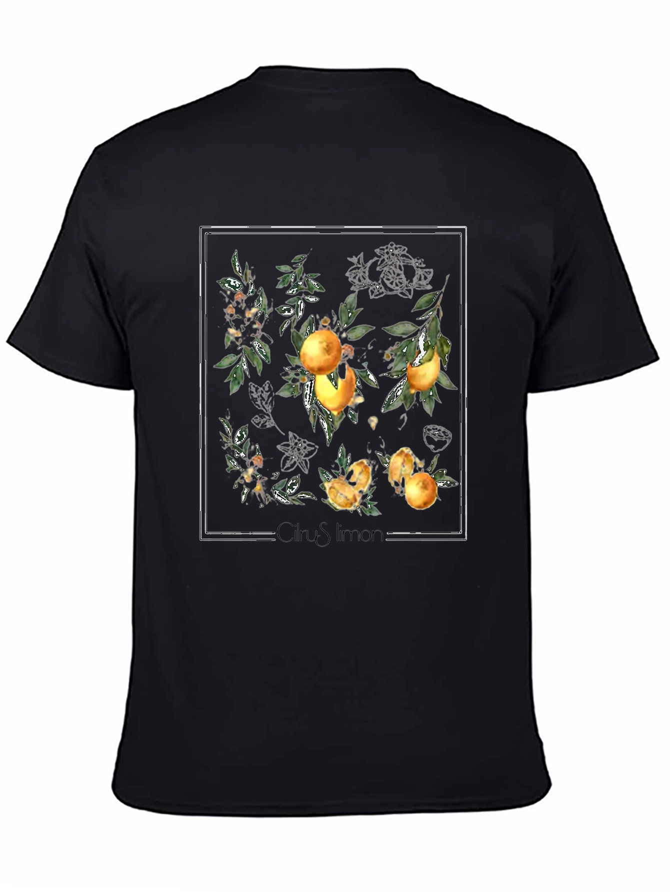 Citrus Limon Graphic Tee - Trendy Botanical Design